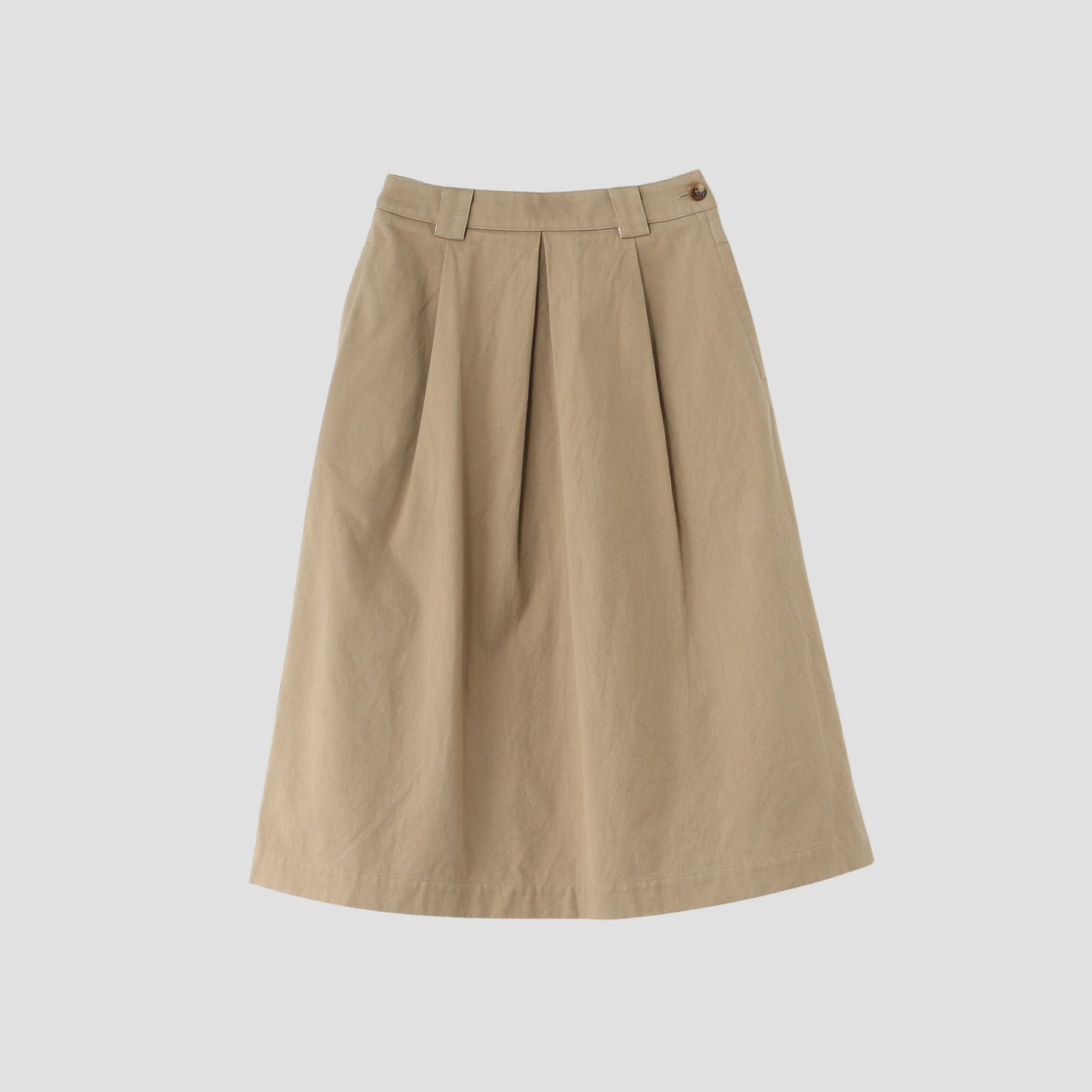 WORN COTTON TWILL SKIRT