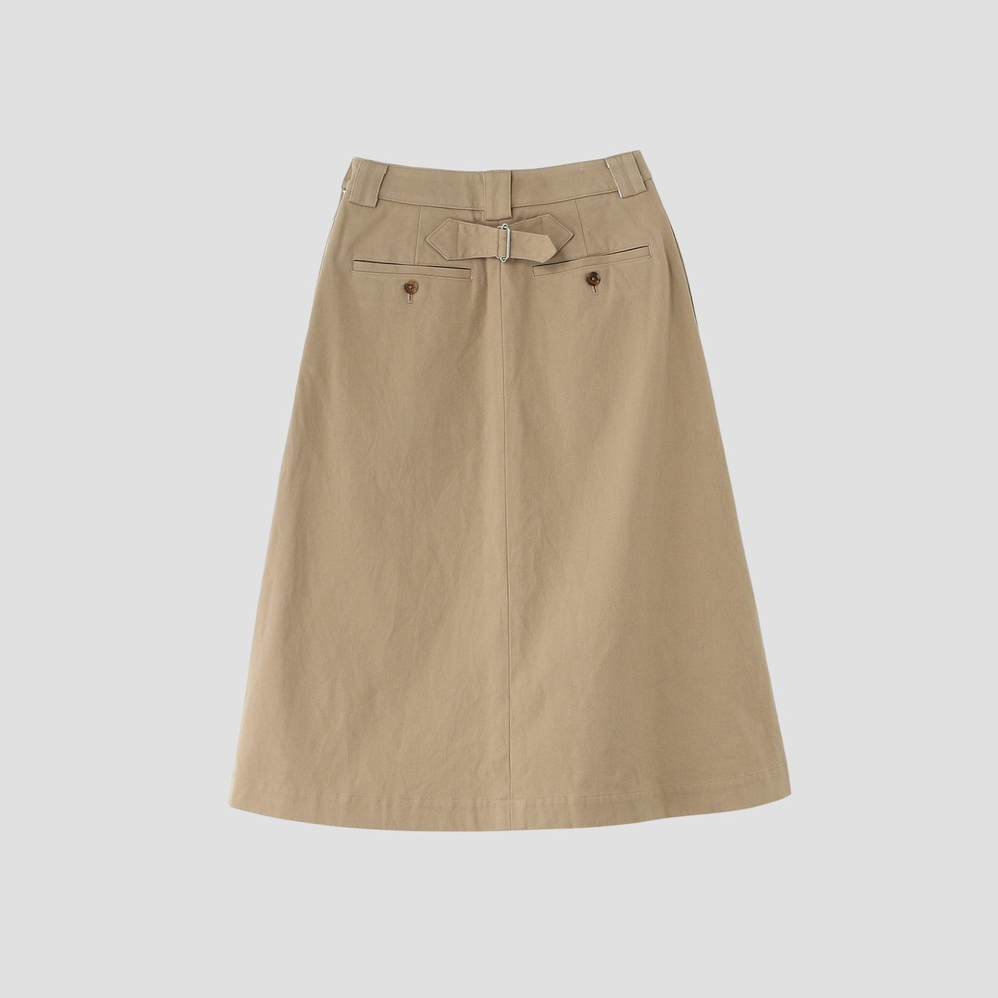 WORN COTTON TWILL SKIRT