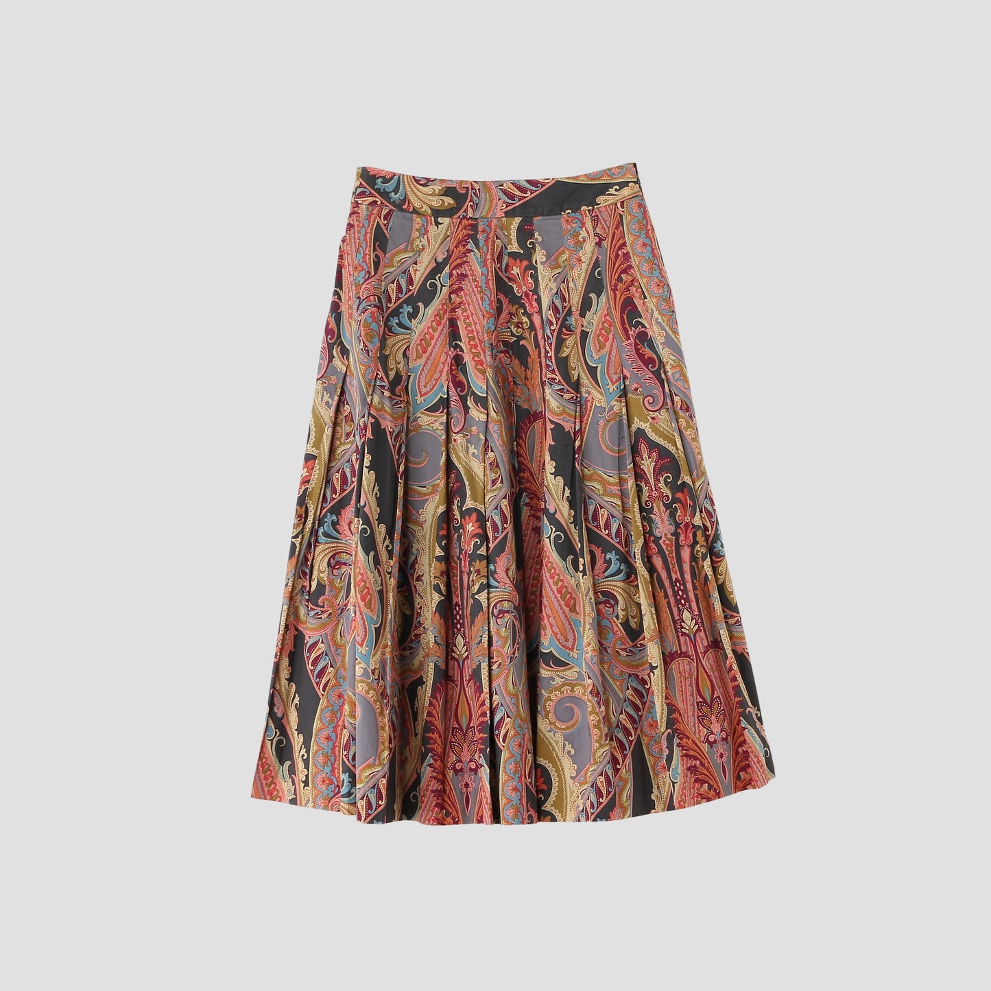 PAISLEY COTTON SHIRTING SKIRT