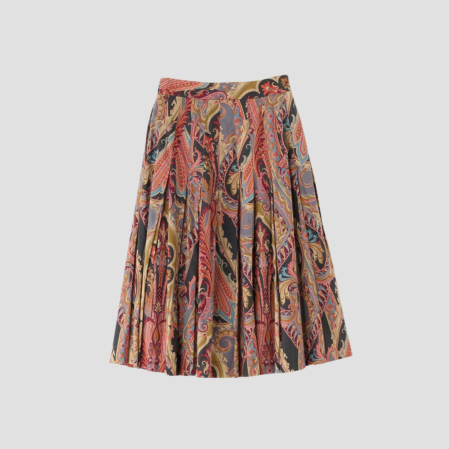 PAISLEY COTTON SHIRTING SKIRT