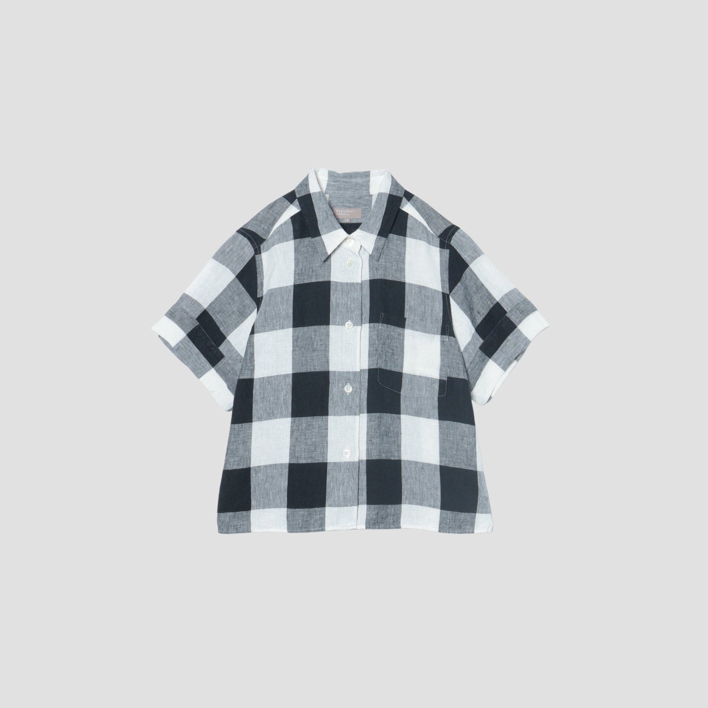 LARGE CHECK LINEN SHIRT