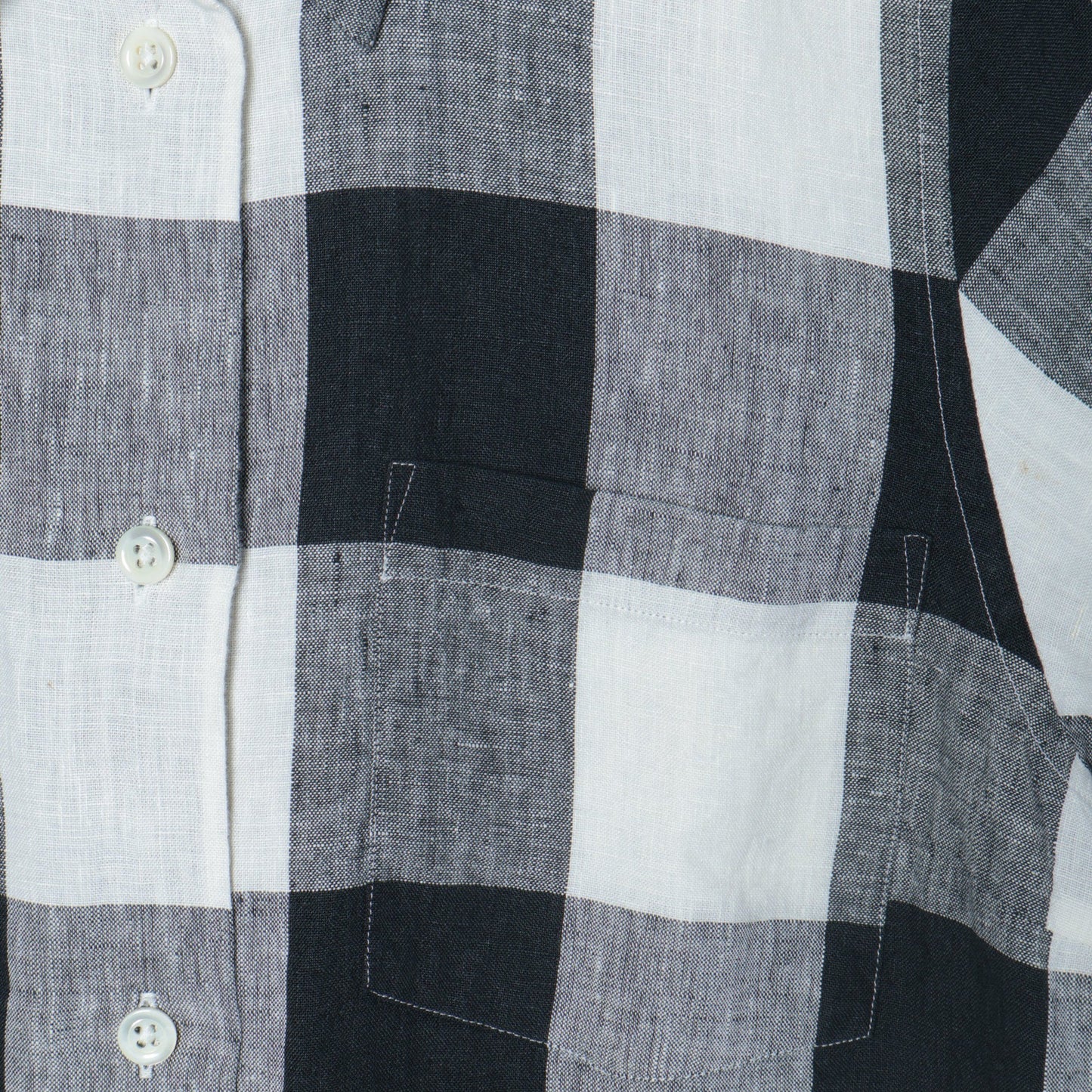 LARGE CHECK LINEN SHIRT