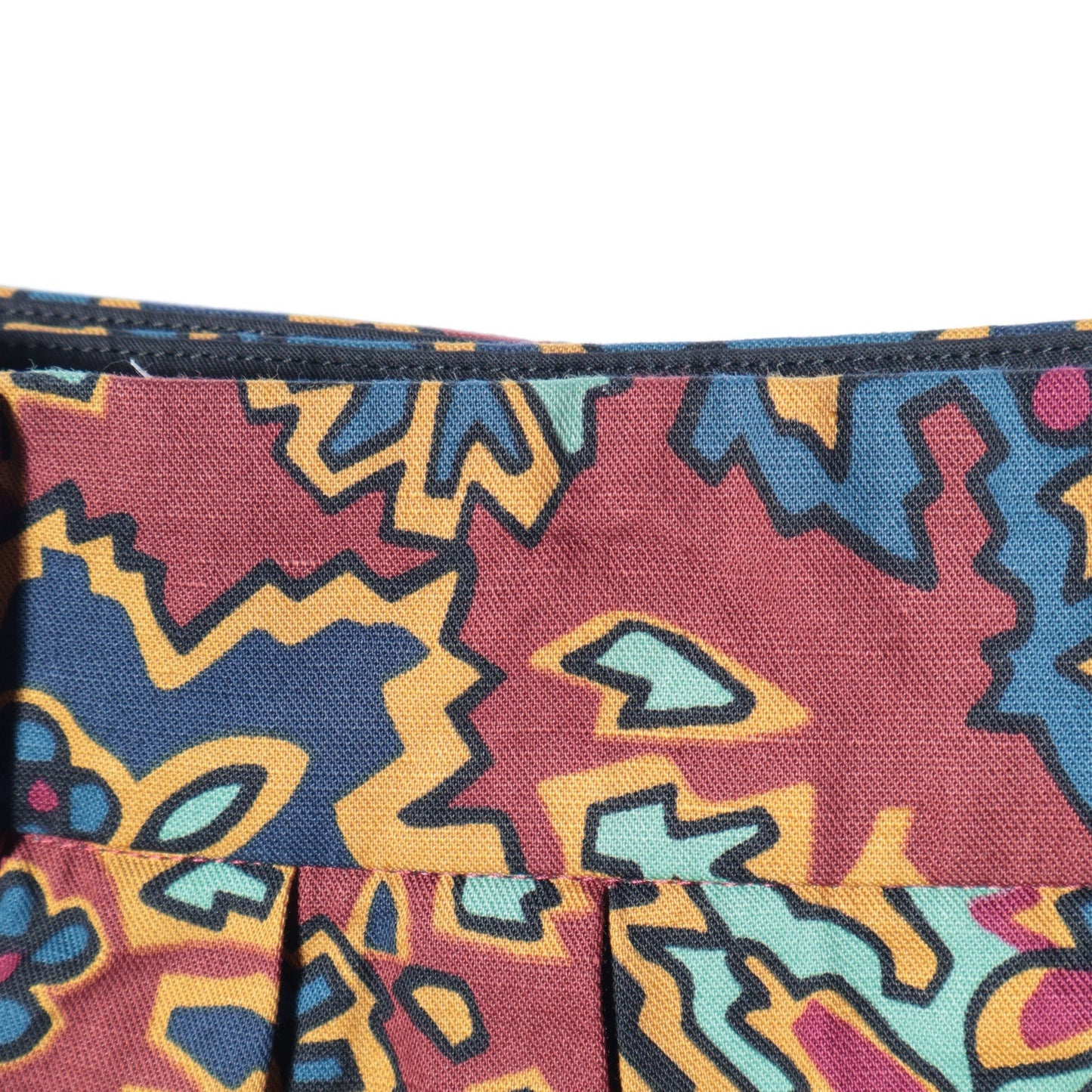 PAISLEY COTTON LINEN TWILL SKIRT