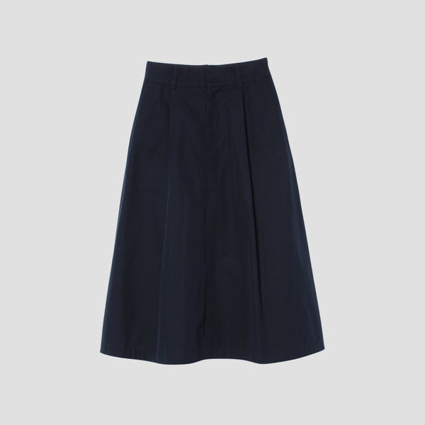 COTTON PLAIN WEAVE SKIRT
