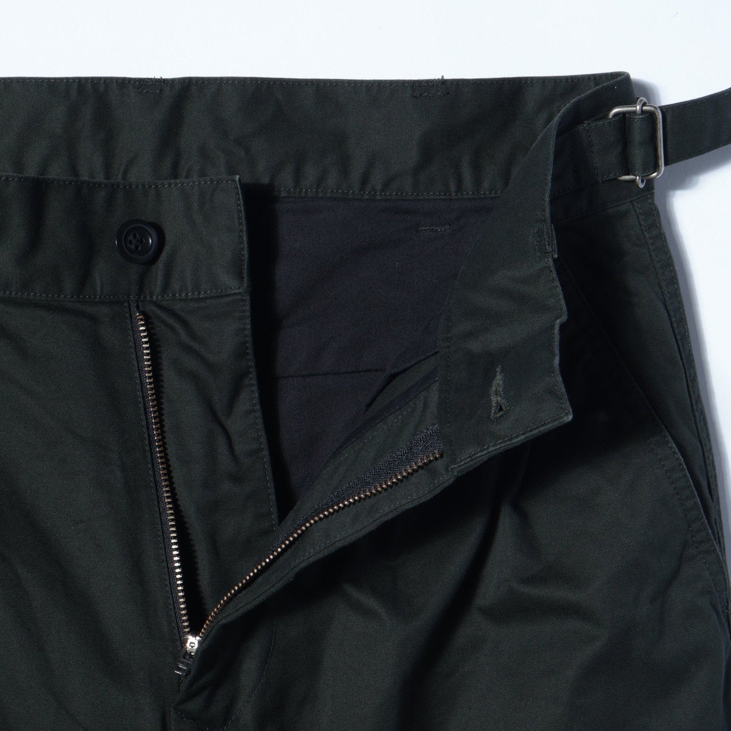 WASHED CHINO COTTON TROUSERS