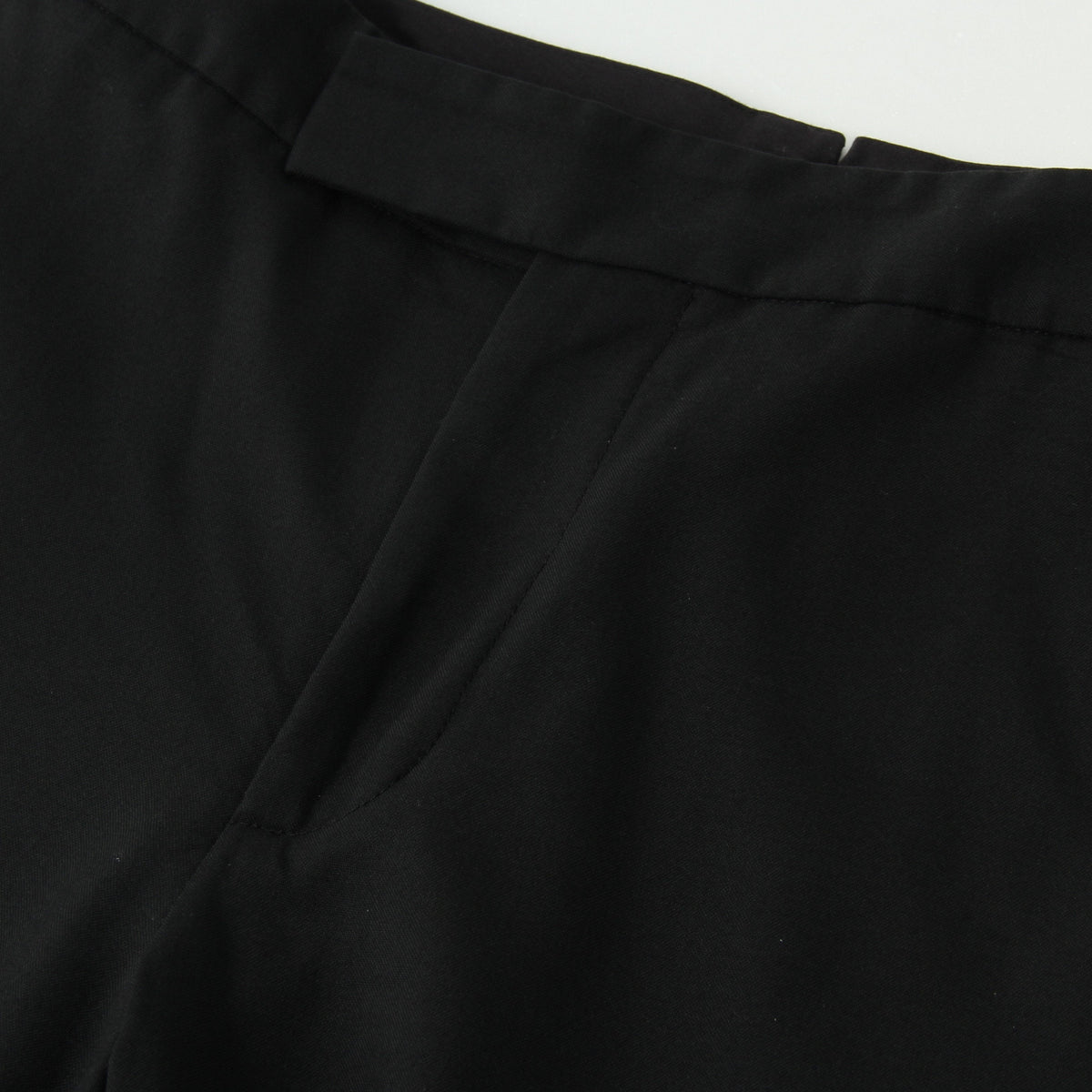 FINE WOOL POPLIN TROUSERS