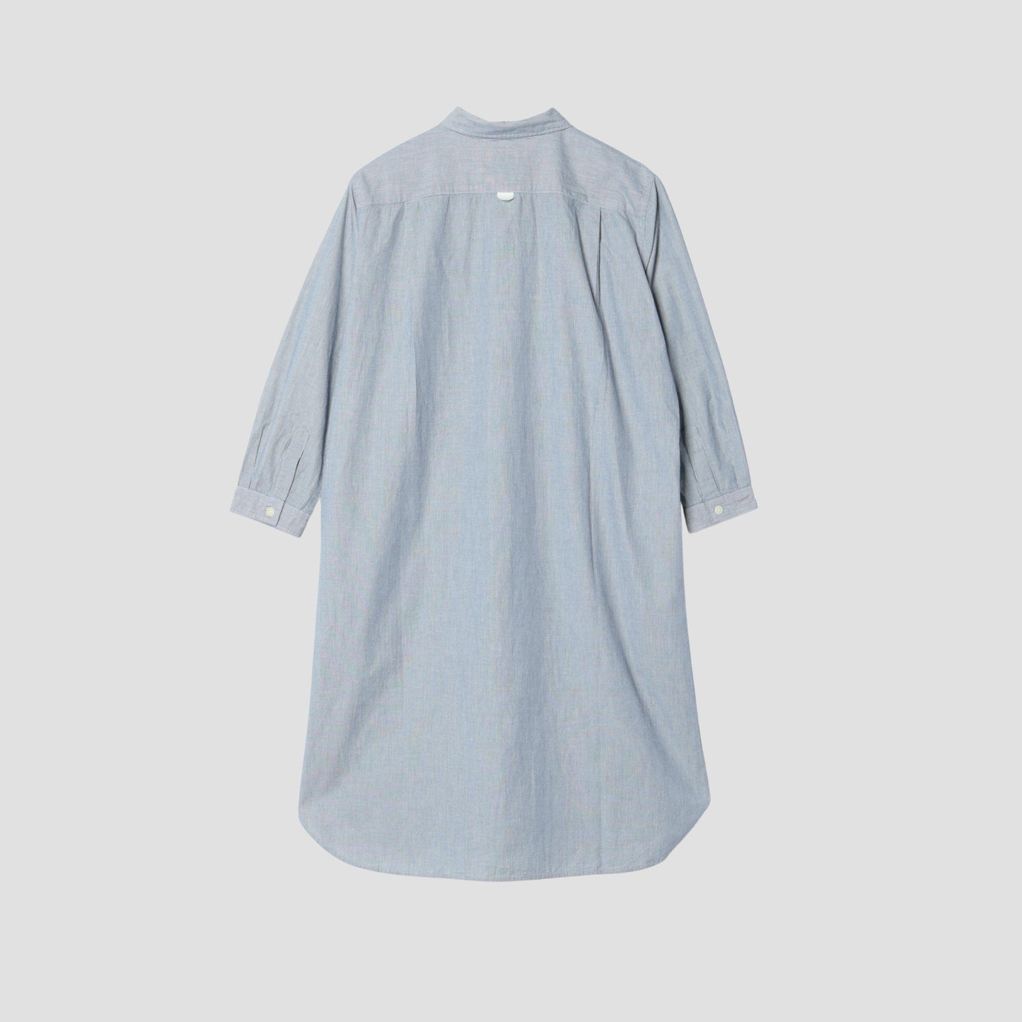 COTTON BARRE INDIGO DRESS