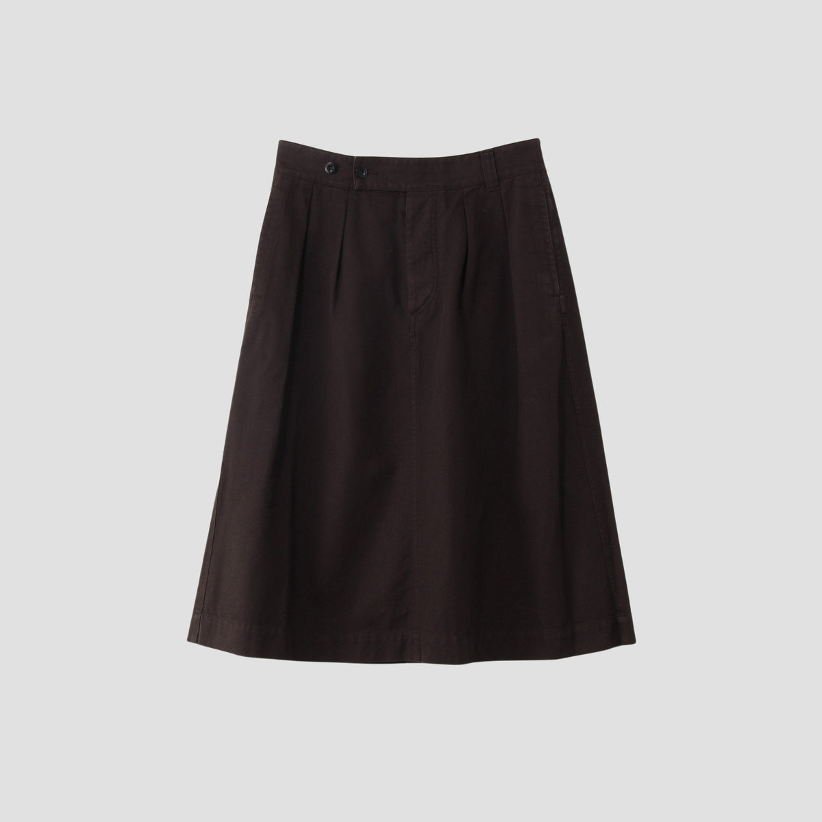 SOFT TWISTED YARN COTTON SKIRT