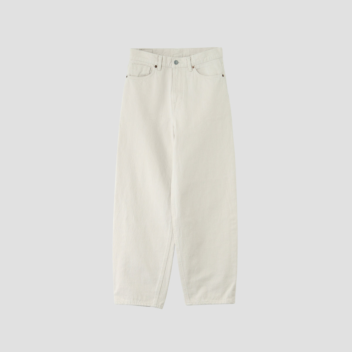 WHITE DENIM TROUSERS