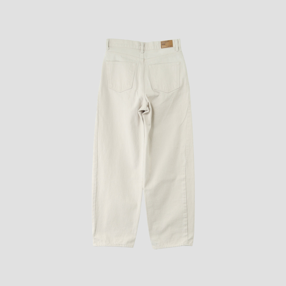 WHITE DENIM TROUSERS
