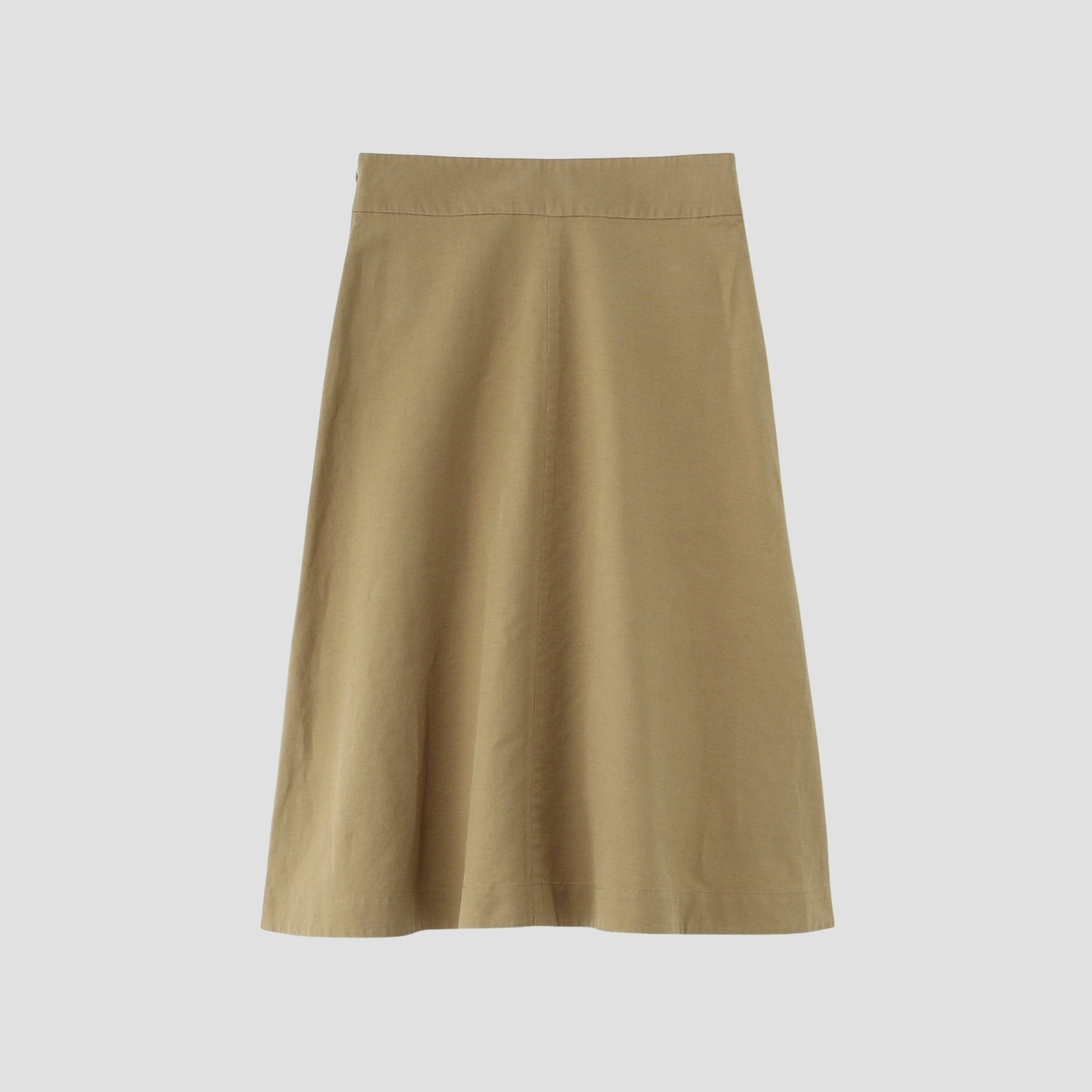COTTON LINEN OXFORD SKIRT