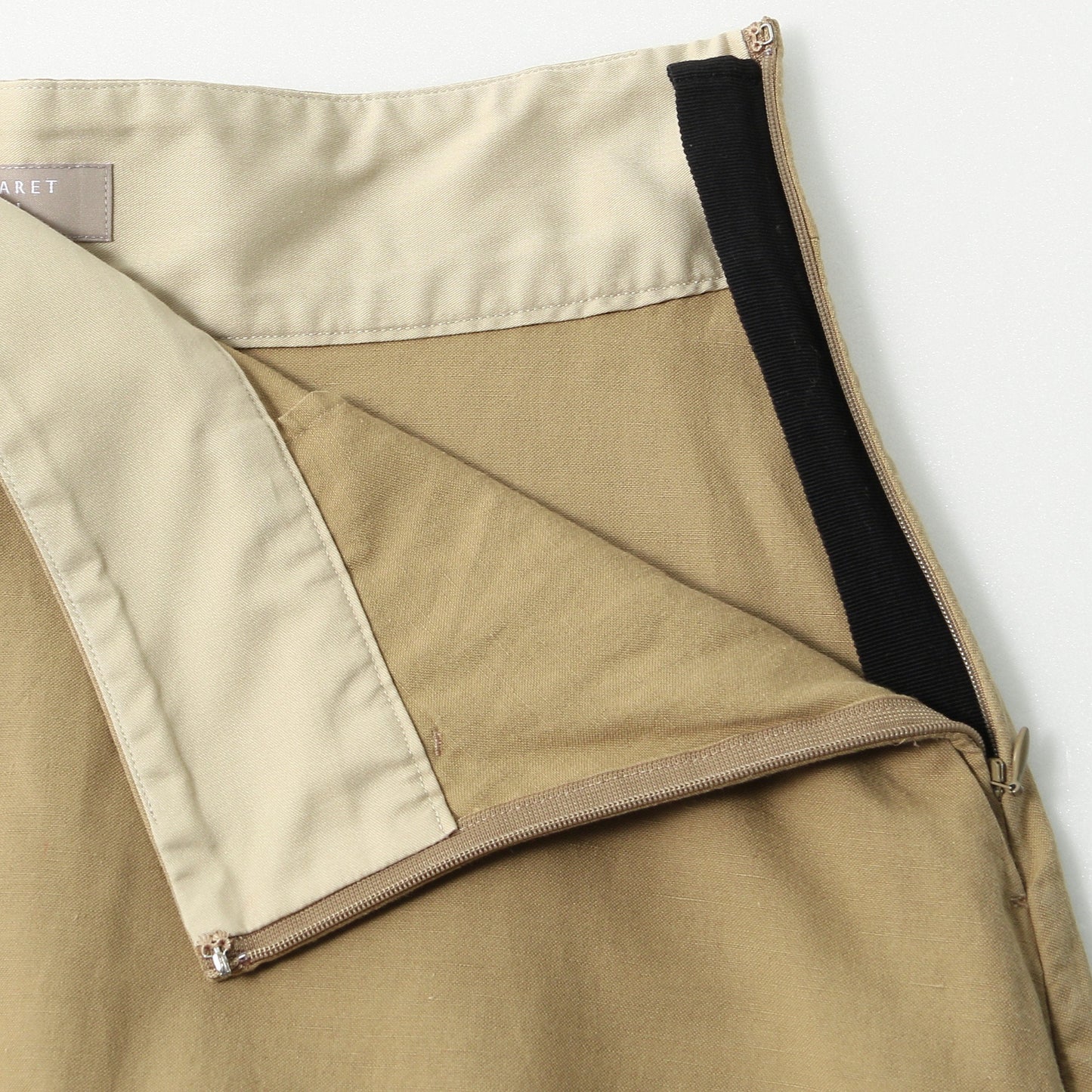 COTTON LINEN OXFORD SKIRT