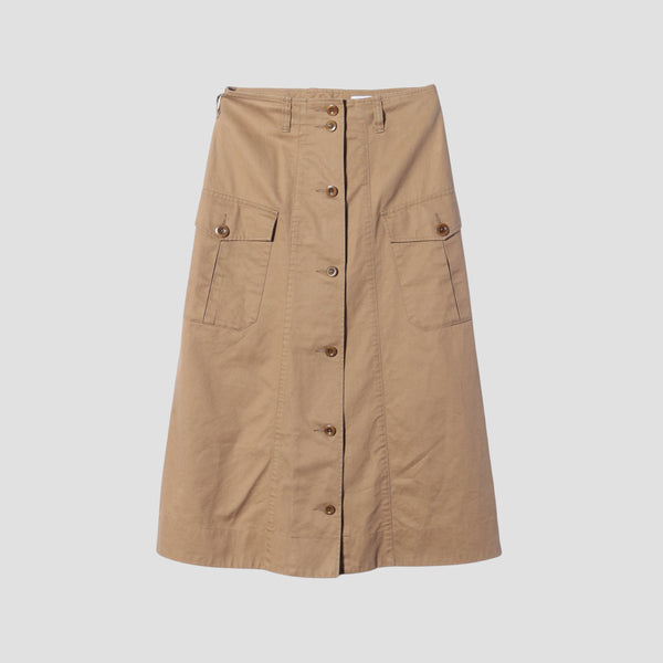 JAPANESE COTTON LINEN DRILL SKIRT
