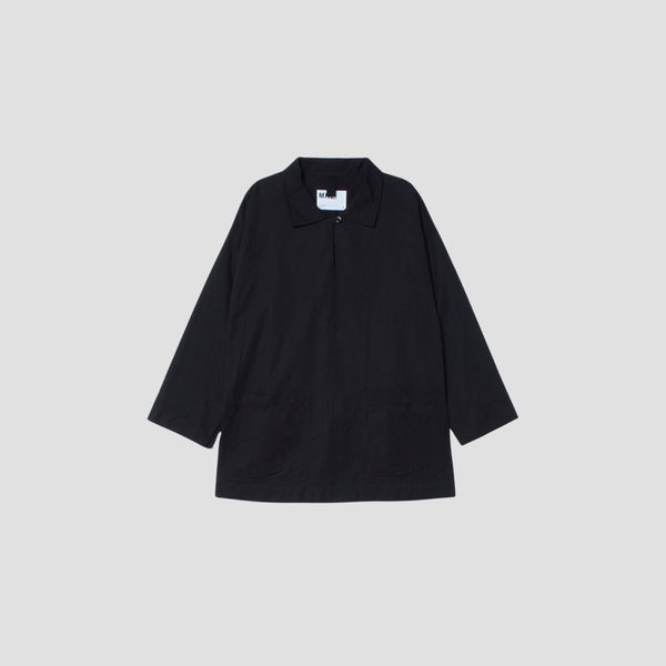 BLACK WARP COTTON DENIM SHIRT