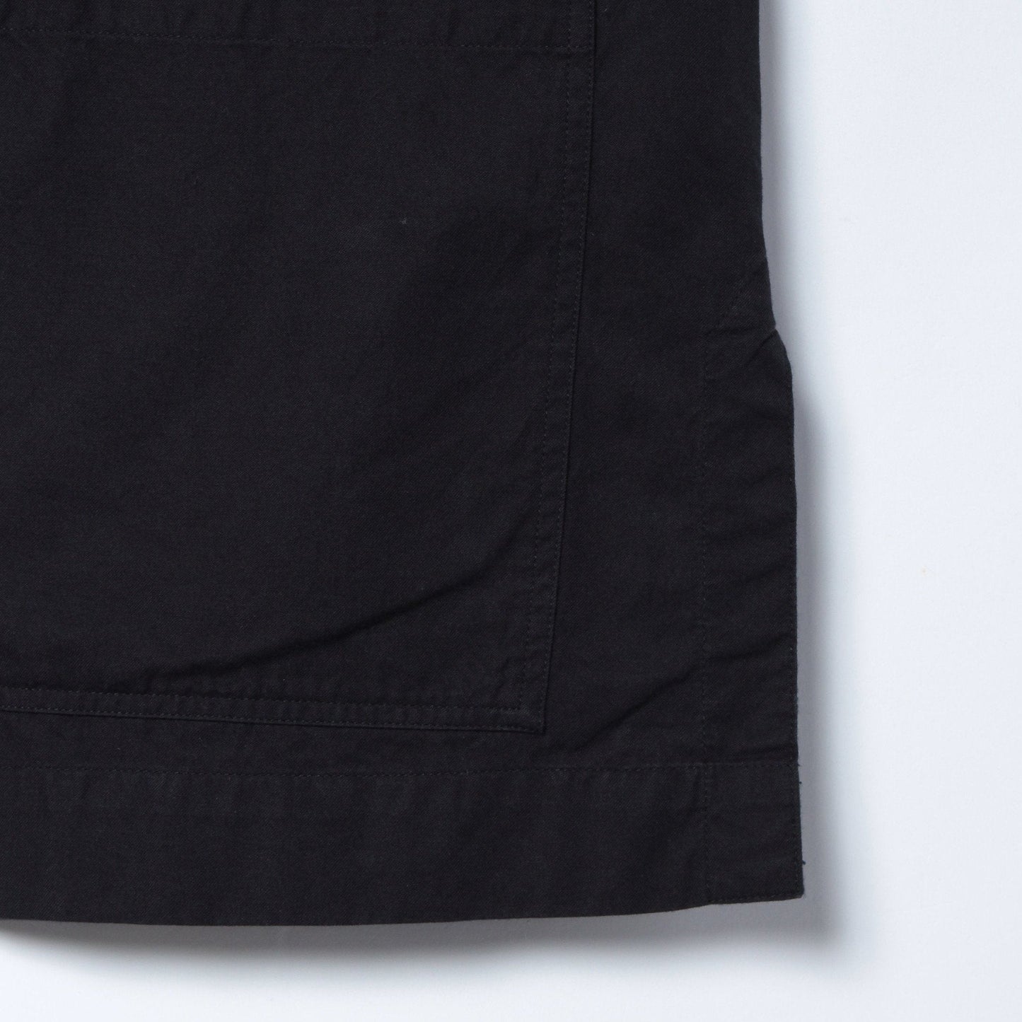 BLACK WARP COTTON DENIM SHIRT