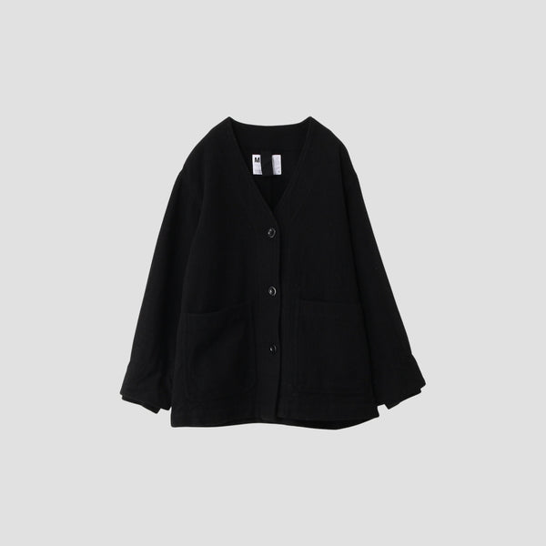 FELTED WOOL TWILL BLOUSON