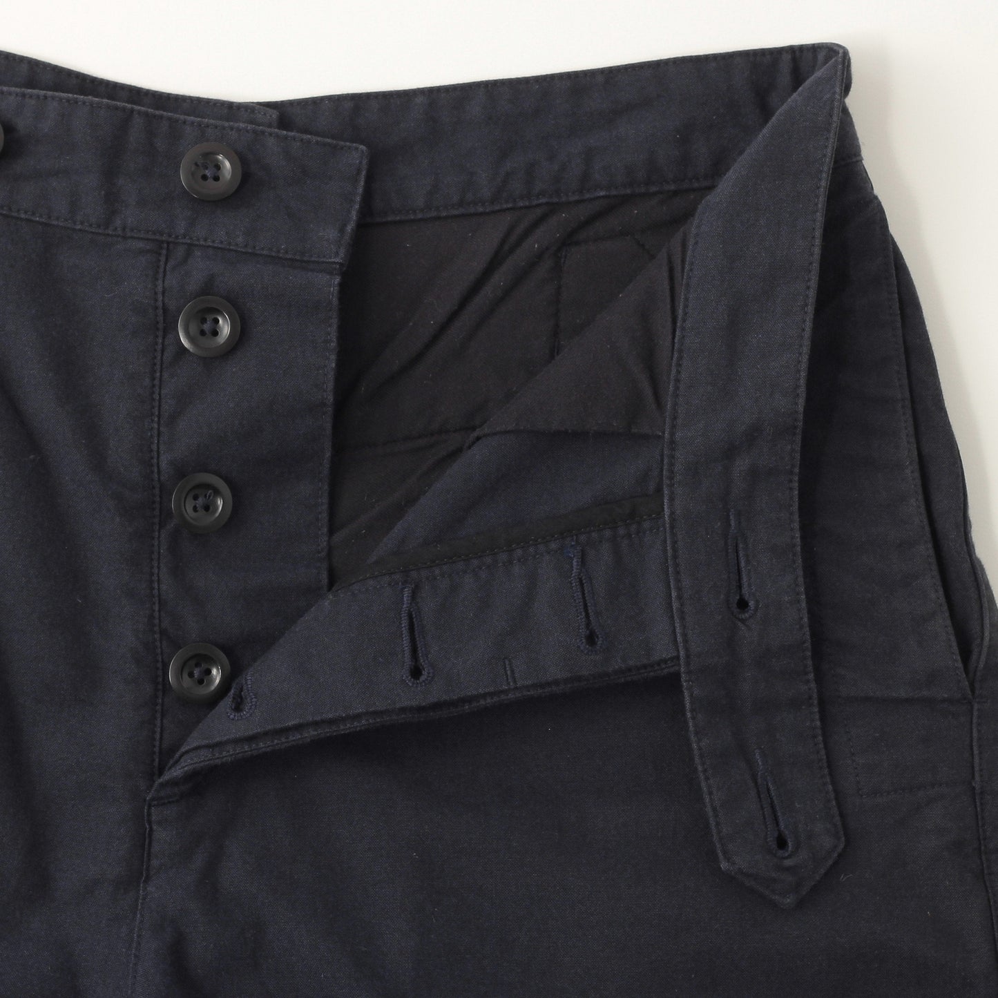 DENSE COTTON WOOL TROUSERS