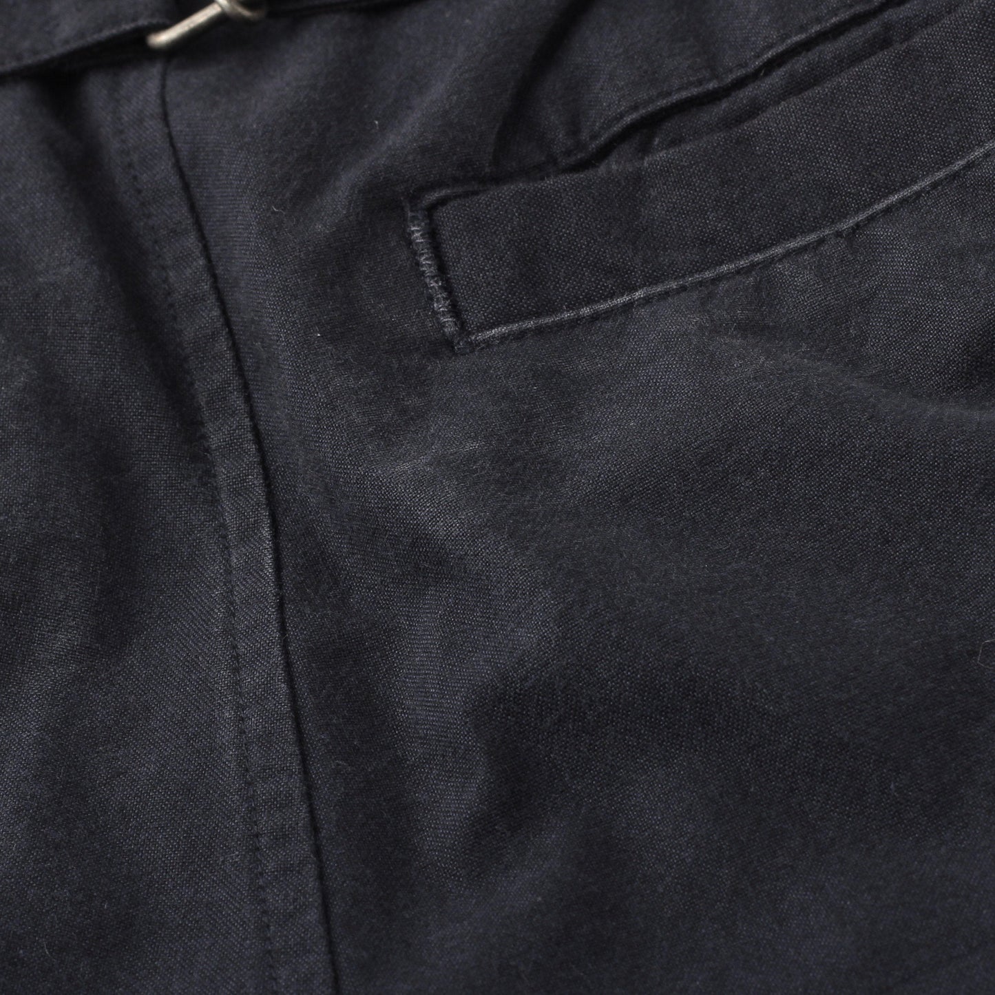 DENSE COTTON WOOL TROUSERS