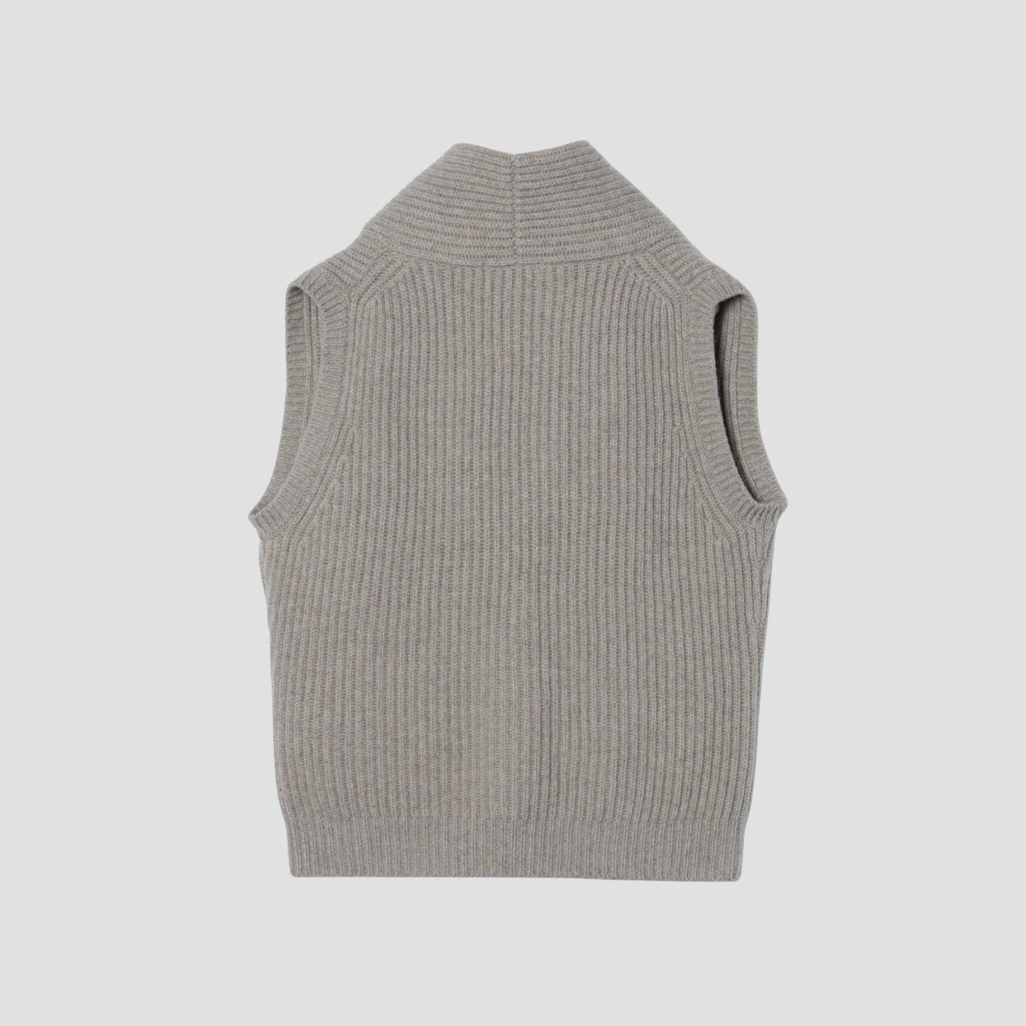 CHUNKY RIB WAISTCOAT KNIT