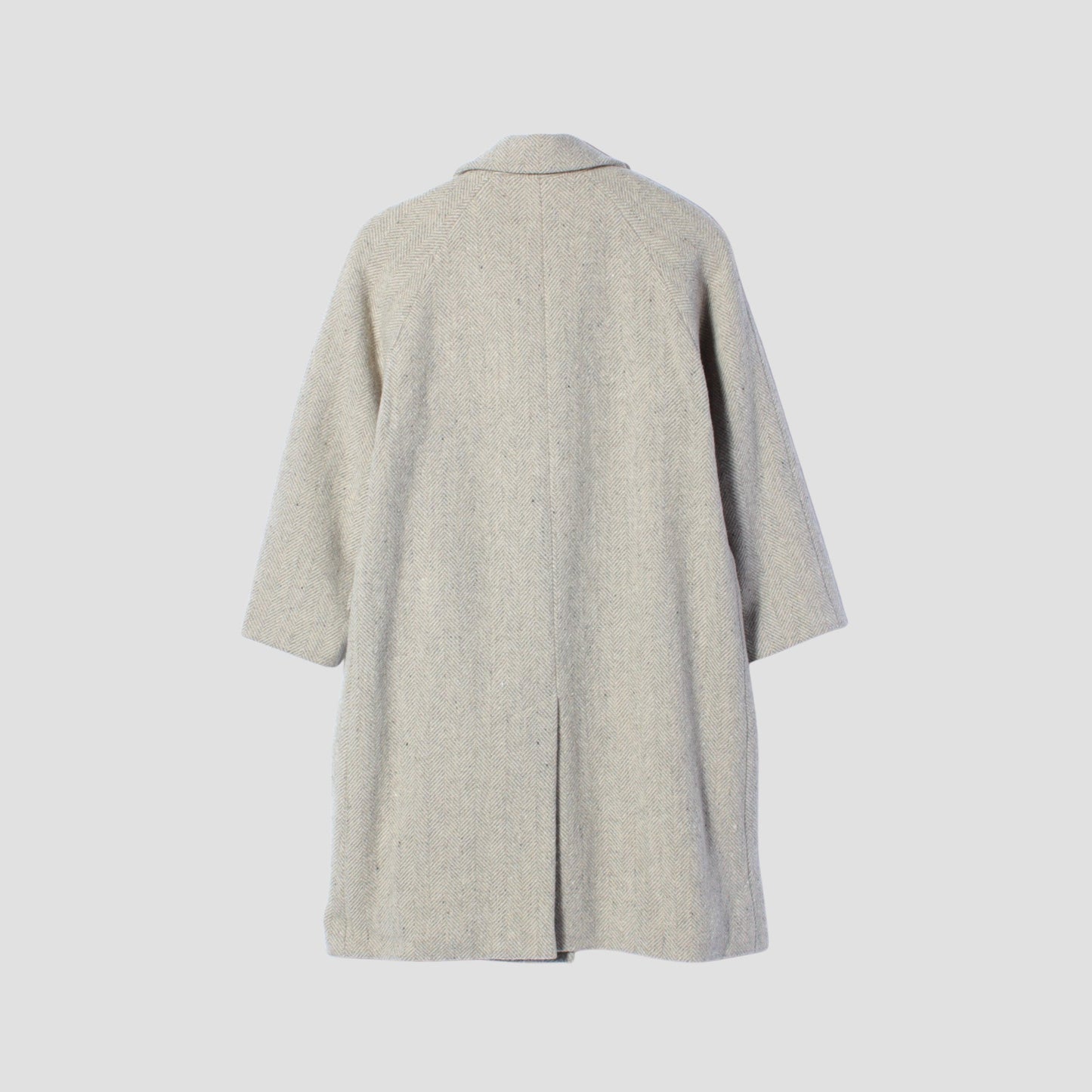 HERRINGBONE WOOL COAT