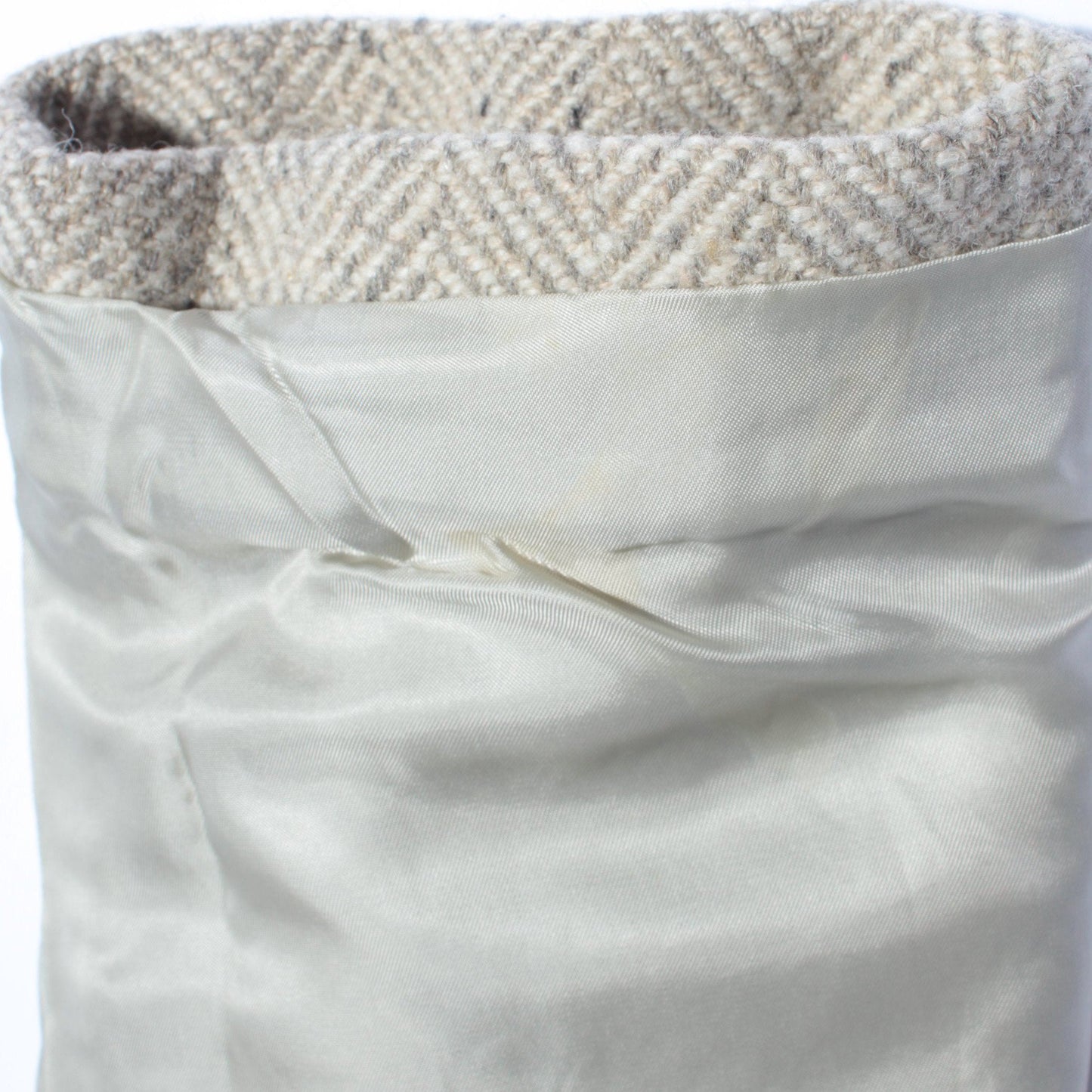 HERRINGBONE WOOL COAT