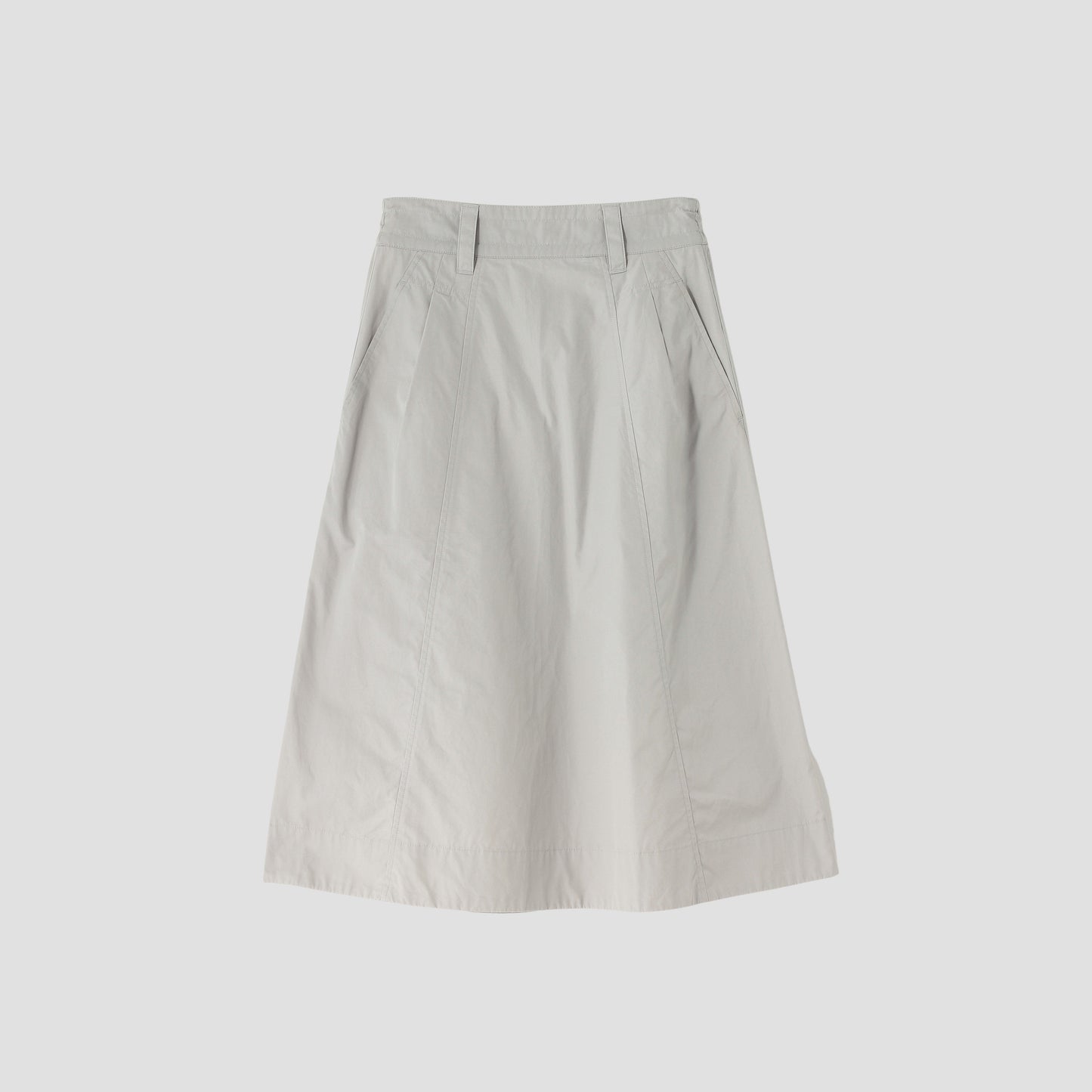 FINE COMPACT COTTON POPLIN SKIRT