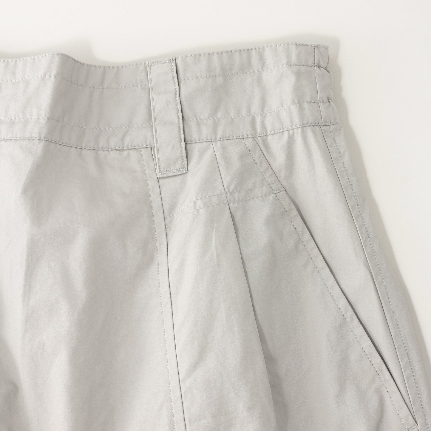 FINE COMPACT COTTON POPLIN SKIRT