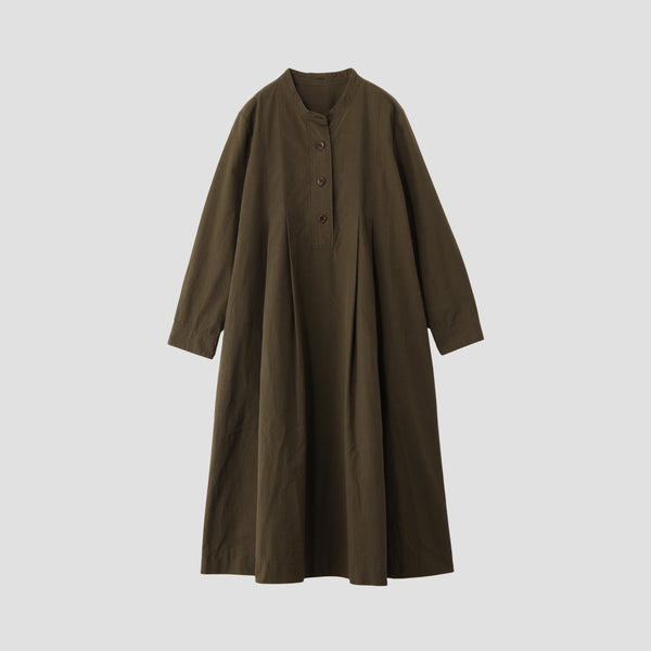 STIFF COTTON POPLIN DRESS
