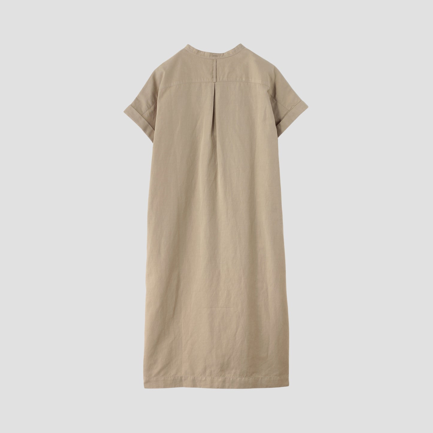 COTTON LINEN TWILL DRESS
