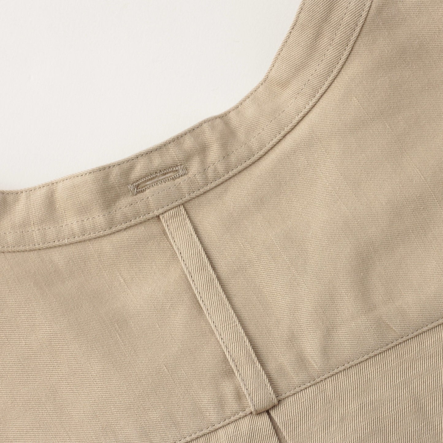 COTTON LINEN TWILL DRESS