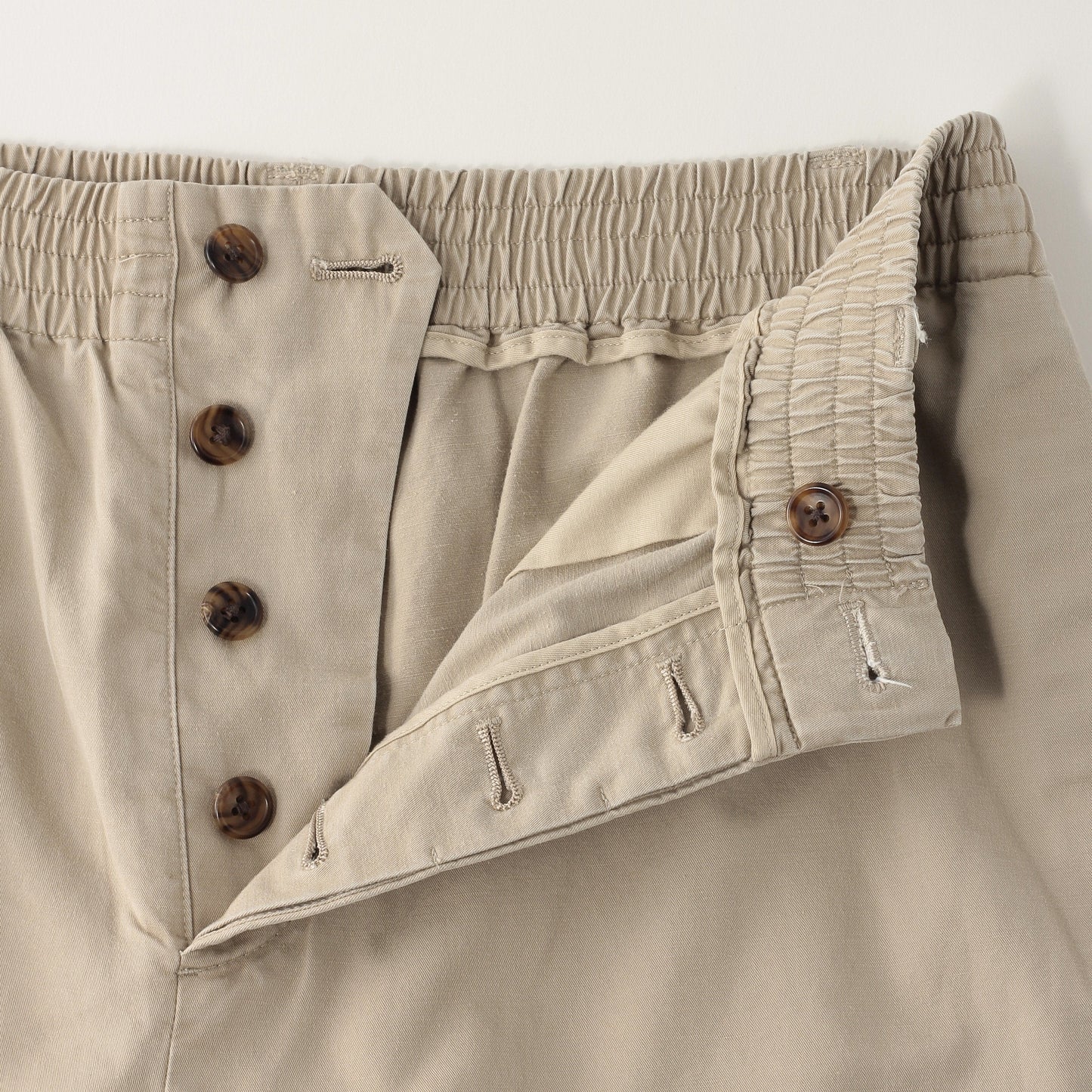 LIGHT COTTON LINEN TWILL TROUSERS