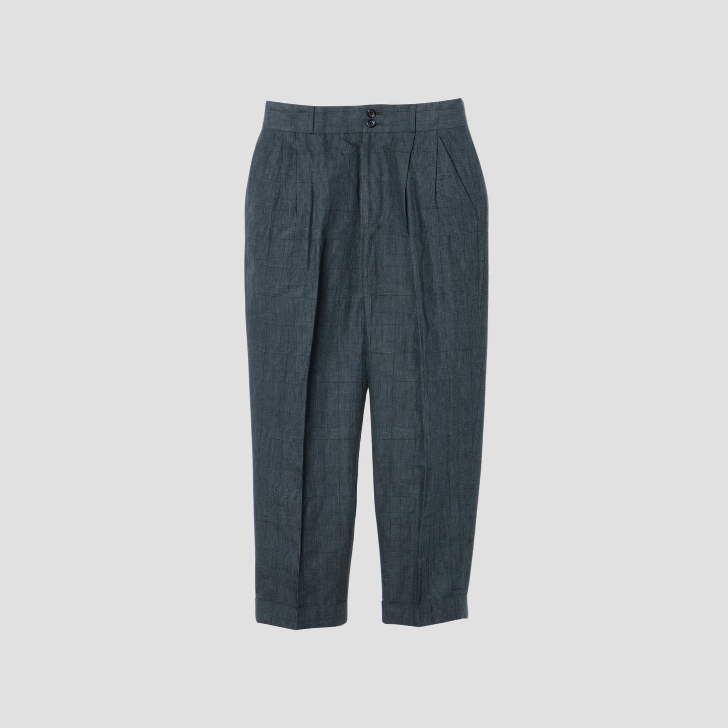 PRINCE OF WALES LINEN TROUSERS