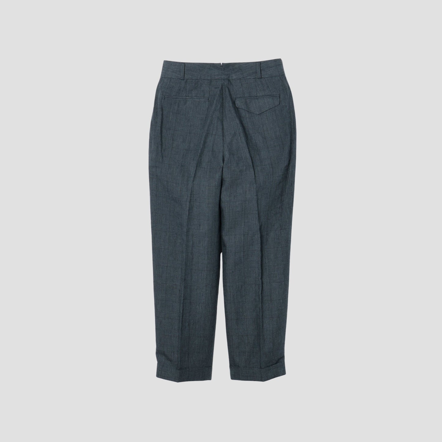 PRINCE OF WALES LINEN TROUSERS