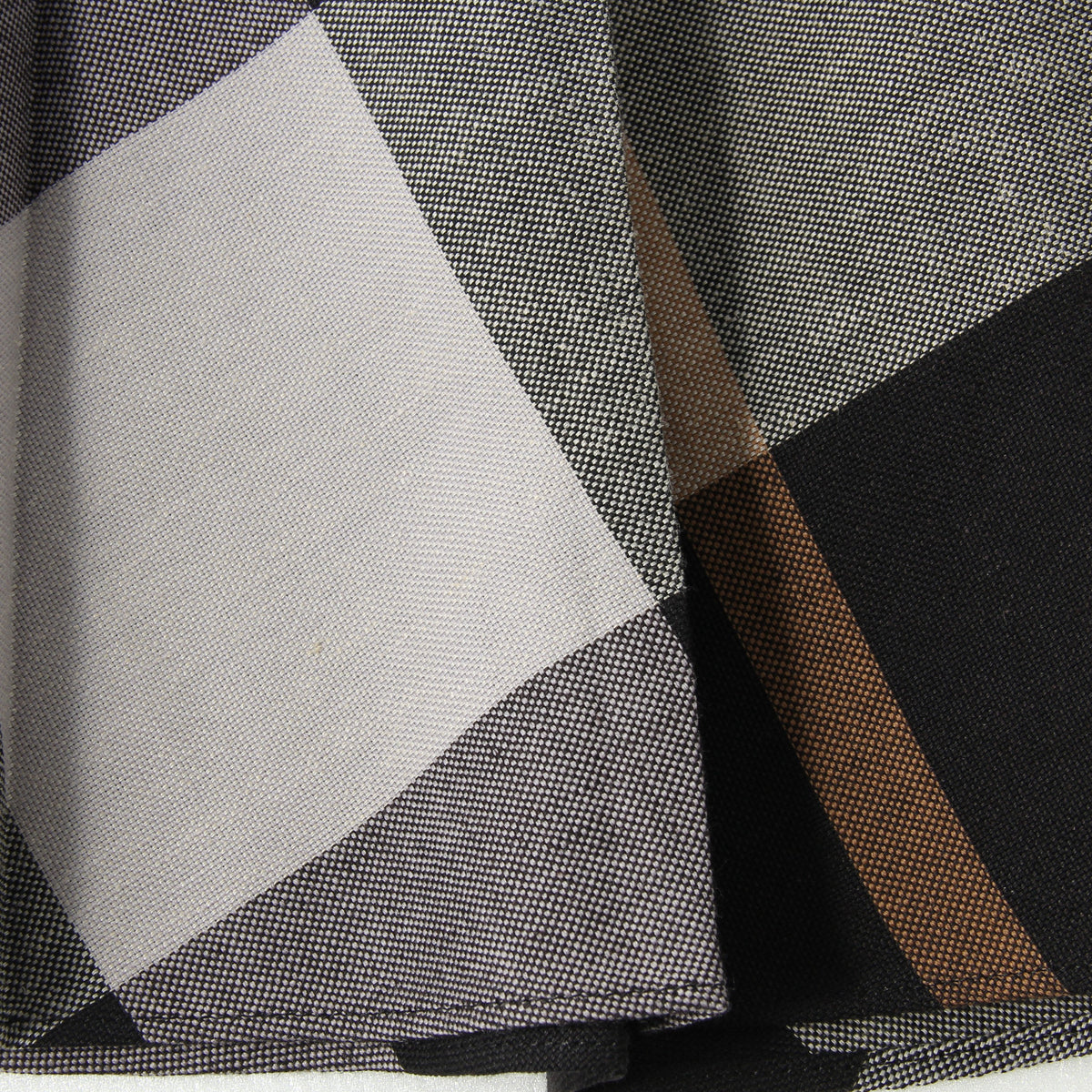 LARGE CHECK WOOL BLEND SKIRT