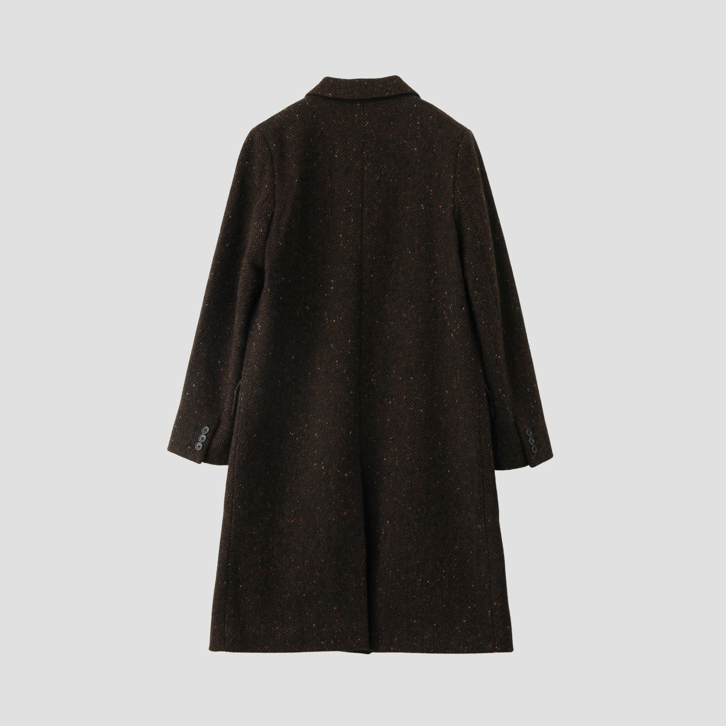 HERRINGBONE WOOL COAT