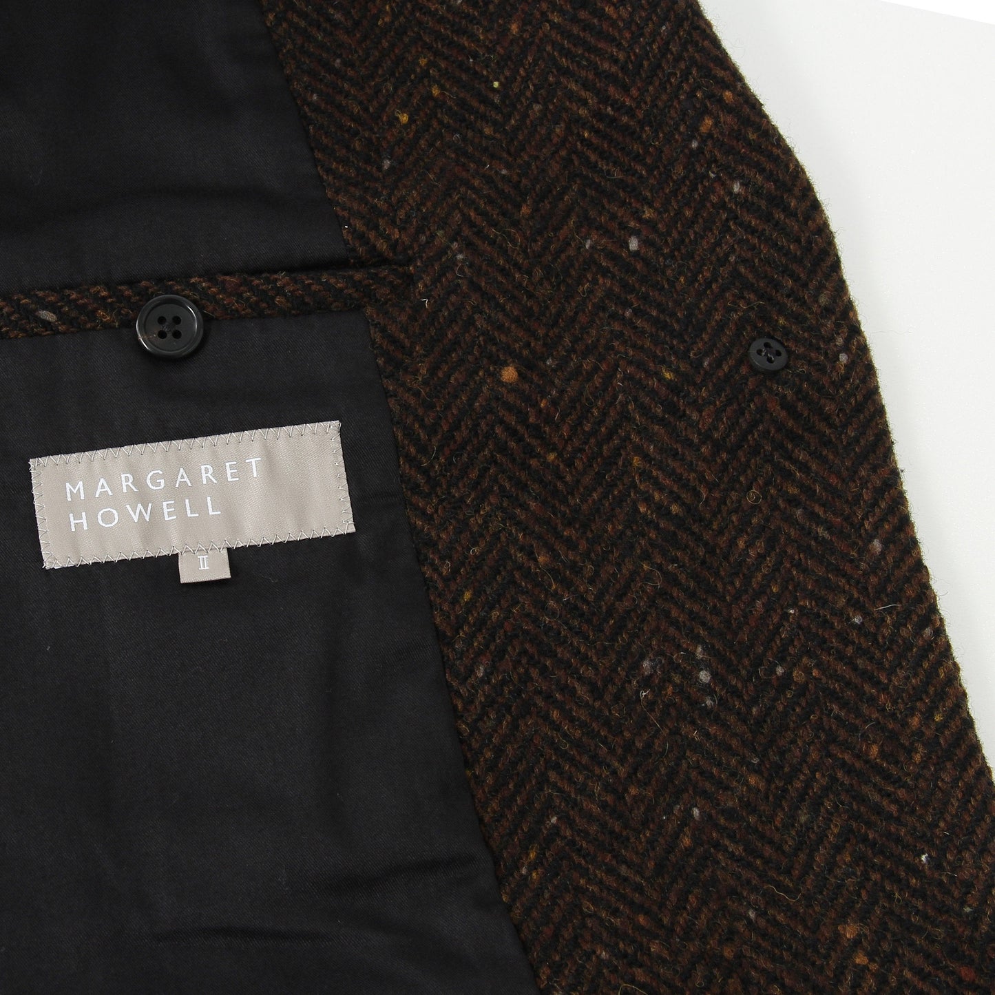 HERRINGBONE WOOL COAT