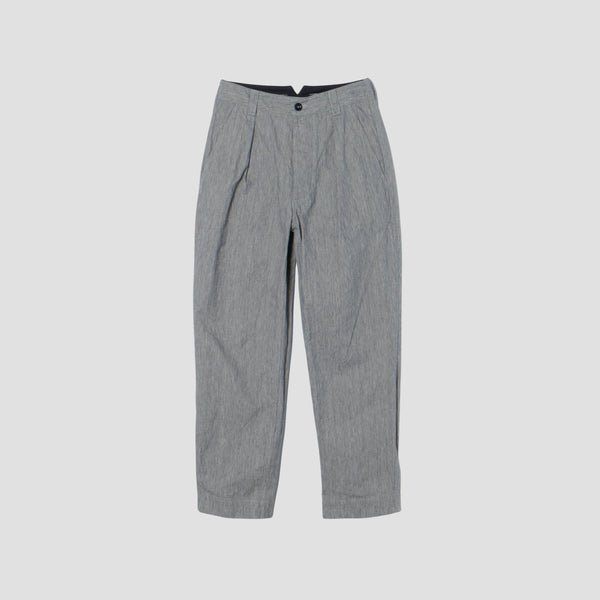 IRREGULAR END ON END COTTON LINEN TROUSERS
