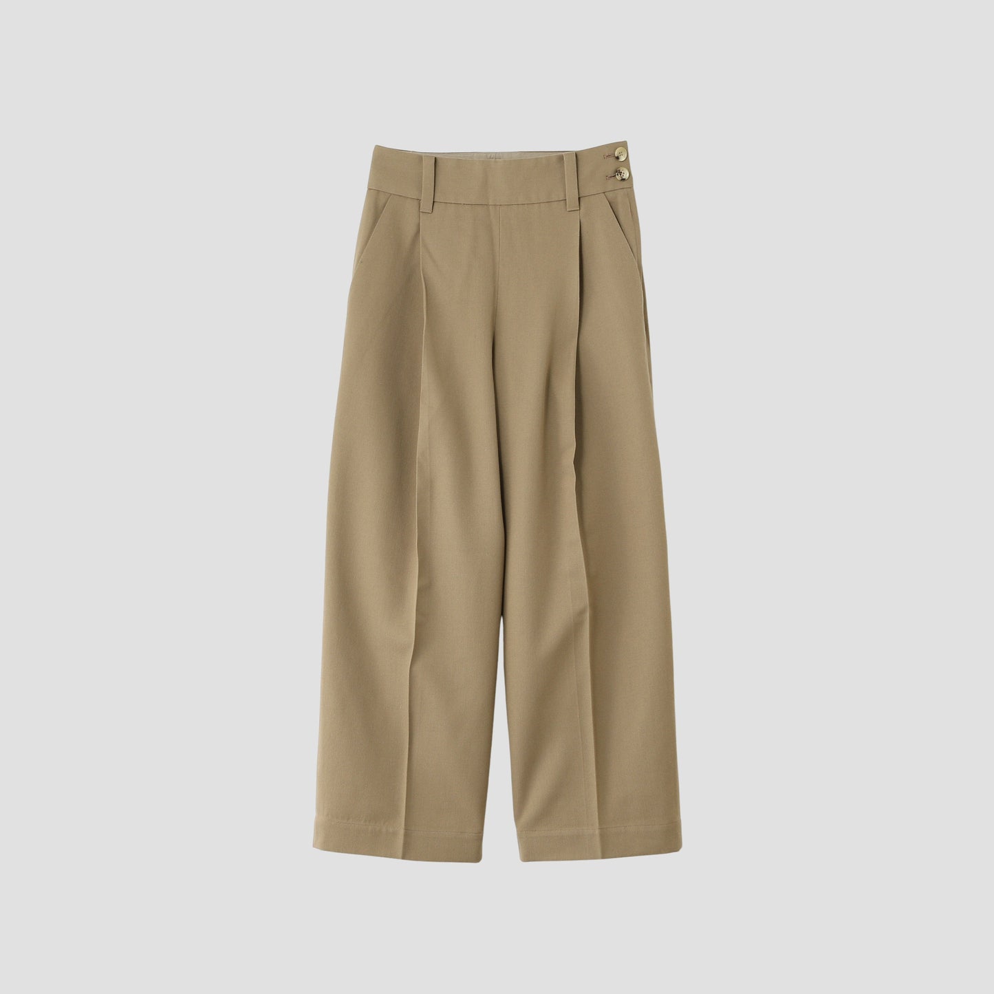 WOOL COTTON SERGE TROUSERS