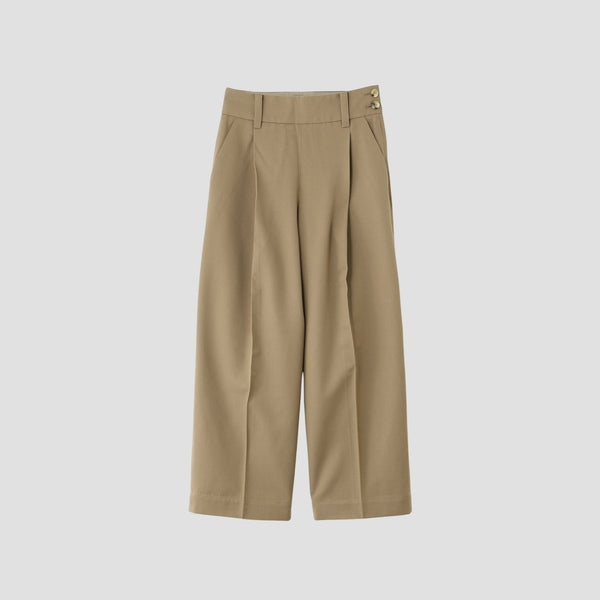 WOOL COTTON SERGE TROUSERS