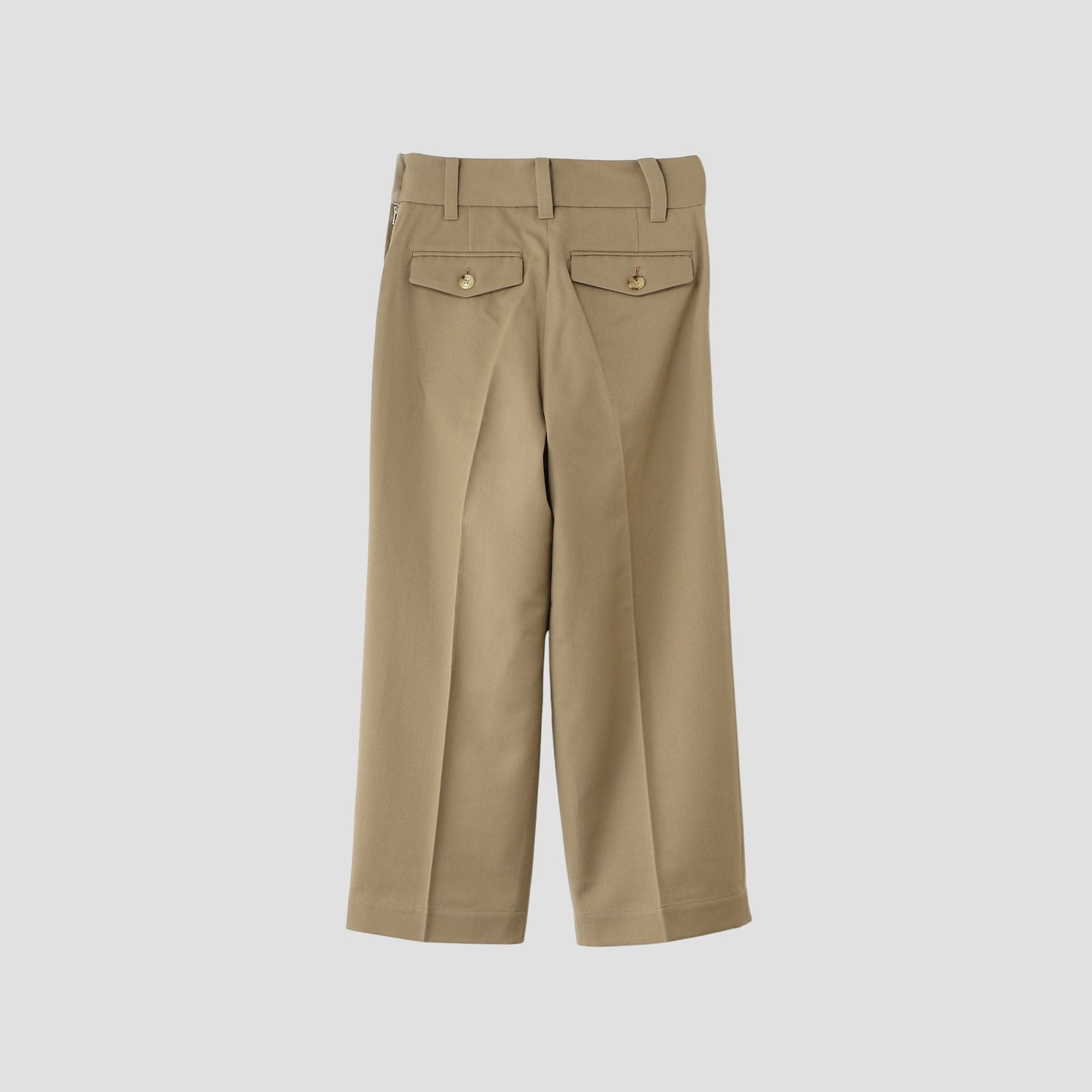 WOOL COTTON SERGE TROUSERS
