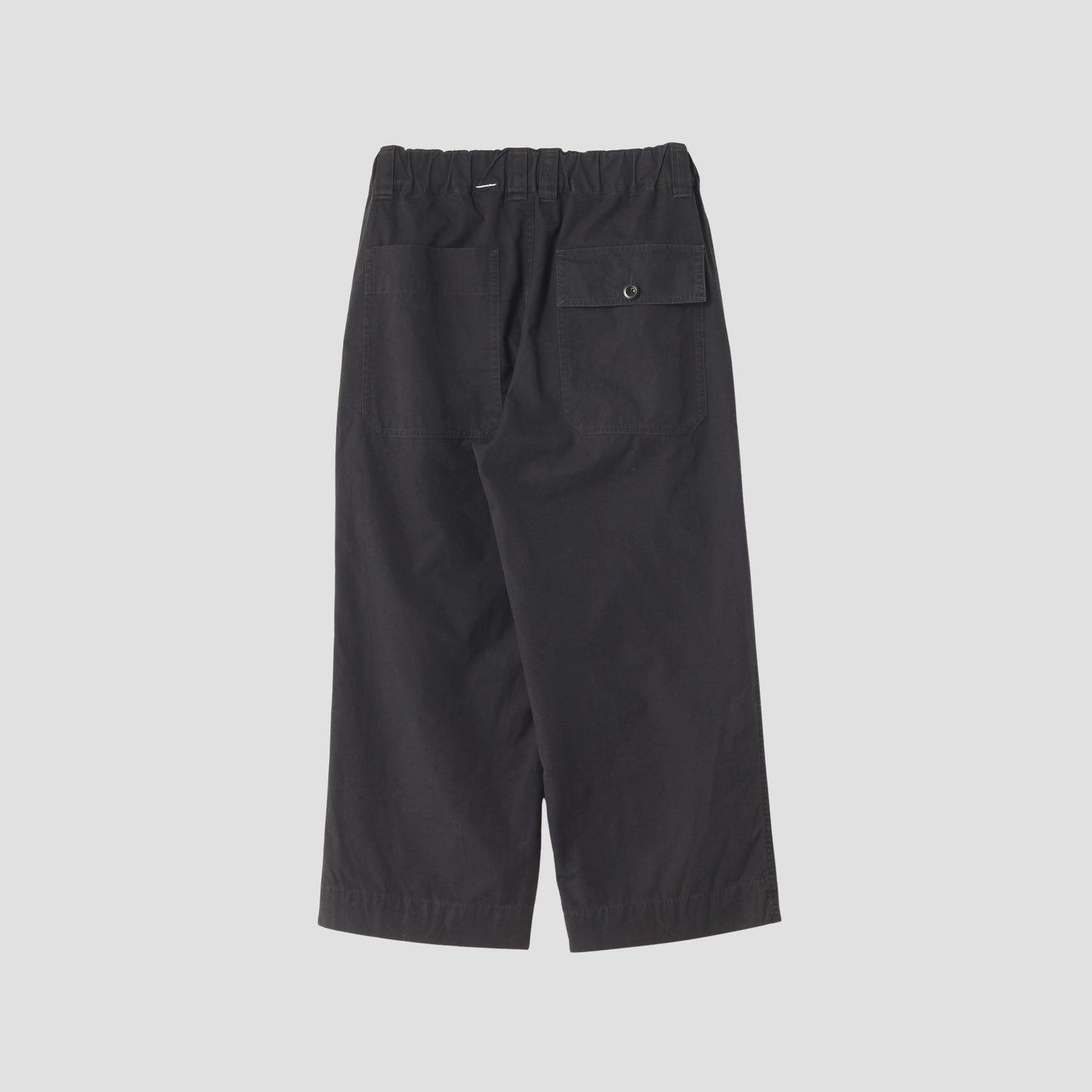 FINE COMPACT COTTON POPLIN TROUSERS