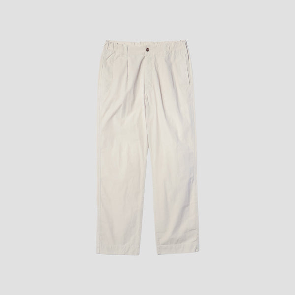 FINE COMPACT COTTON POPLIN TROUSERS