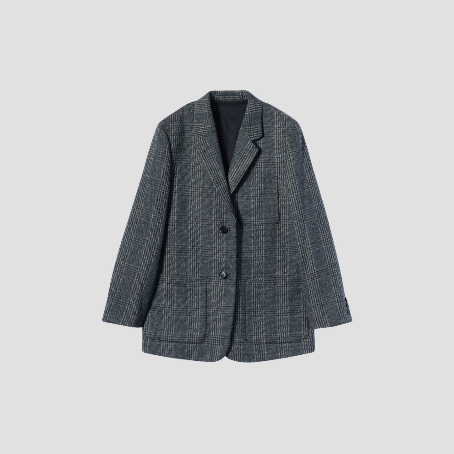GLENCHECK WOOL JACKET