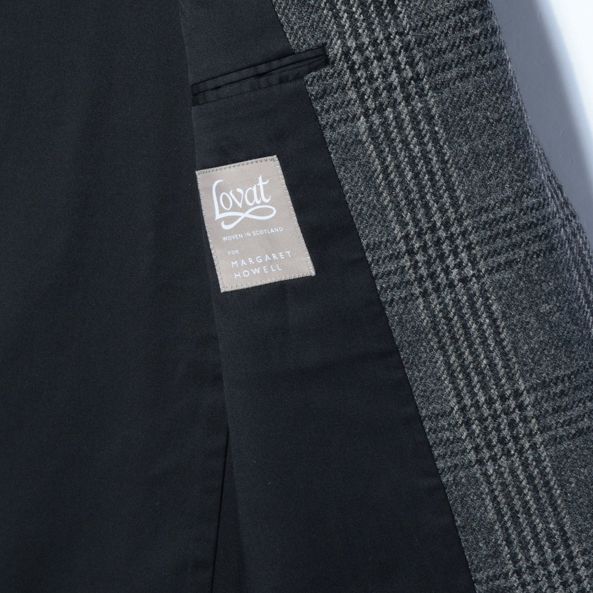 GLENCHECK WOOL JACKET