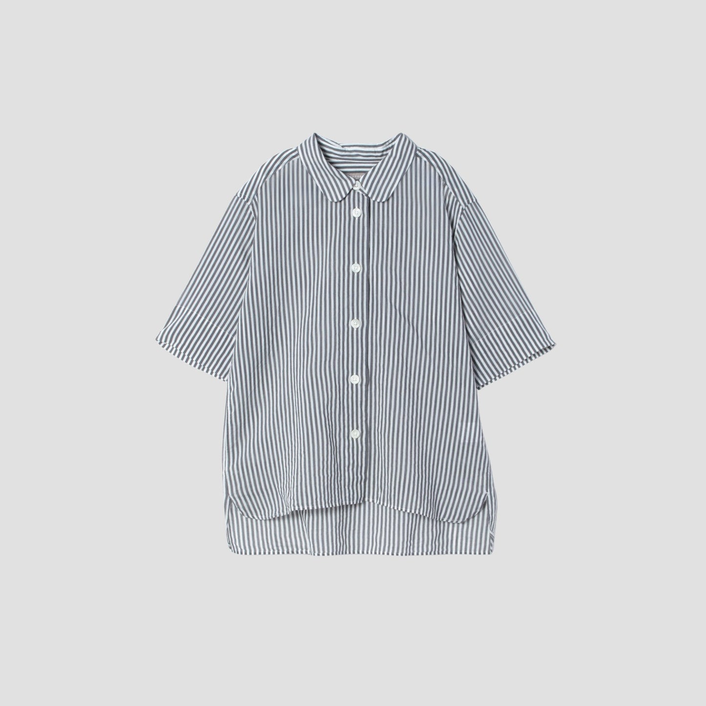 BOLD STRIPE COTTON SILK SHIRT