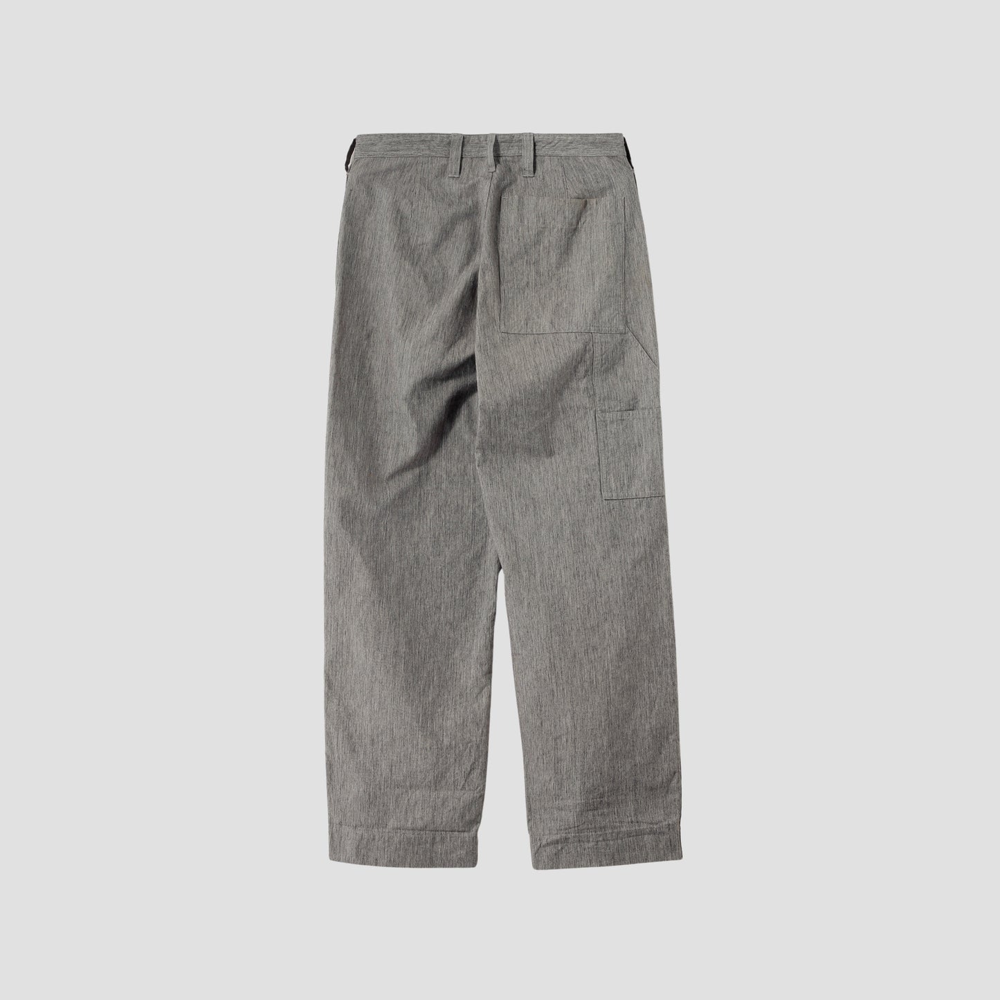 IRREGULAR END ON END COTTON LINEN TROUSERS