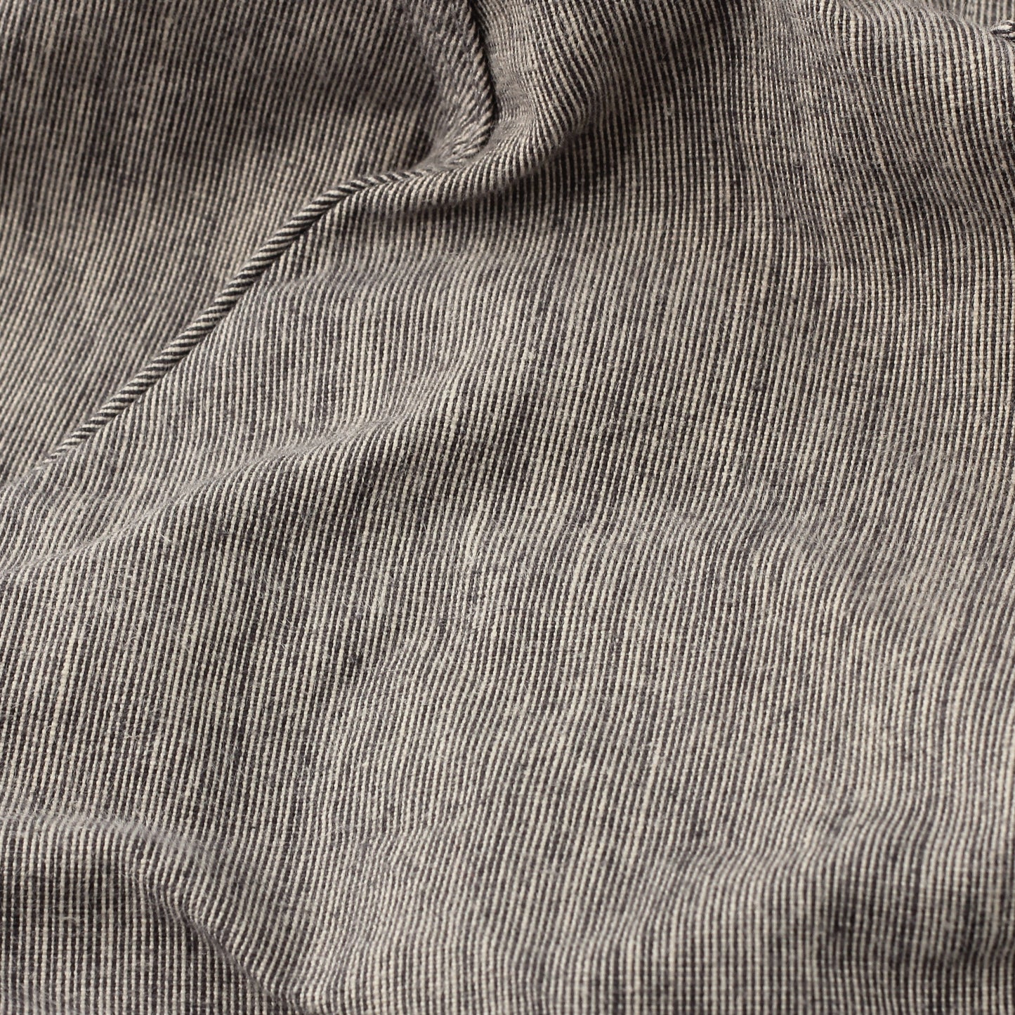 IRREGULAR END ON END COTTON LINEN TROUSERS