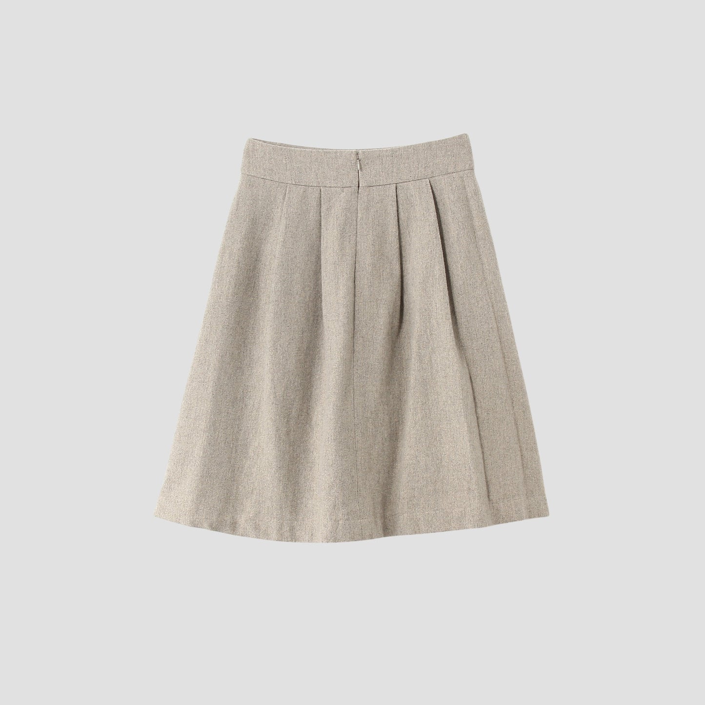 WOOL LINEN TWEED SKIRT