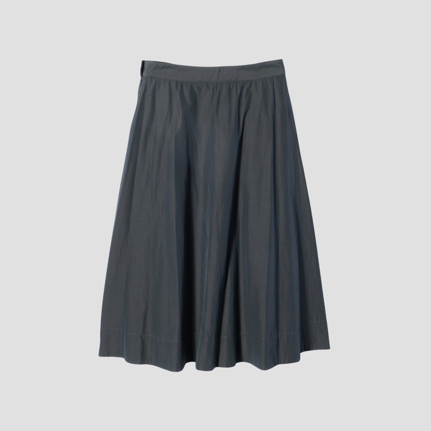 HIGH TWIST COTTON CHAMBRAY SKIRT