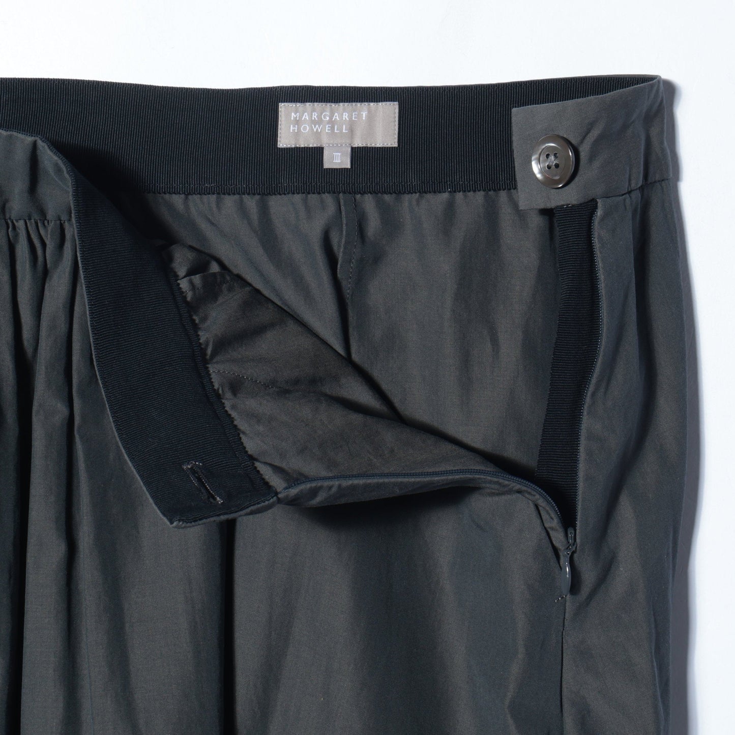 HIGH TWIST COTTON CHAMBRAY SKIRT